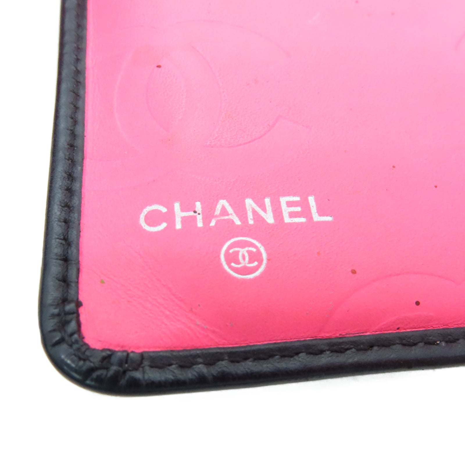 CHANEL 菱格Cambon皮革Wallet银扣长钱包