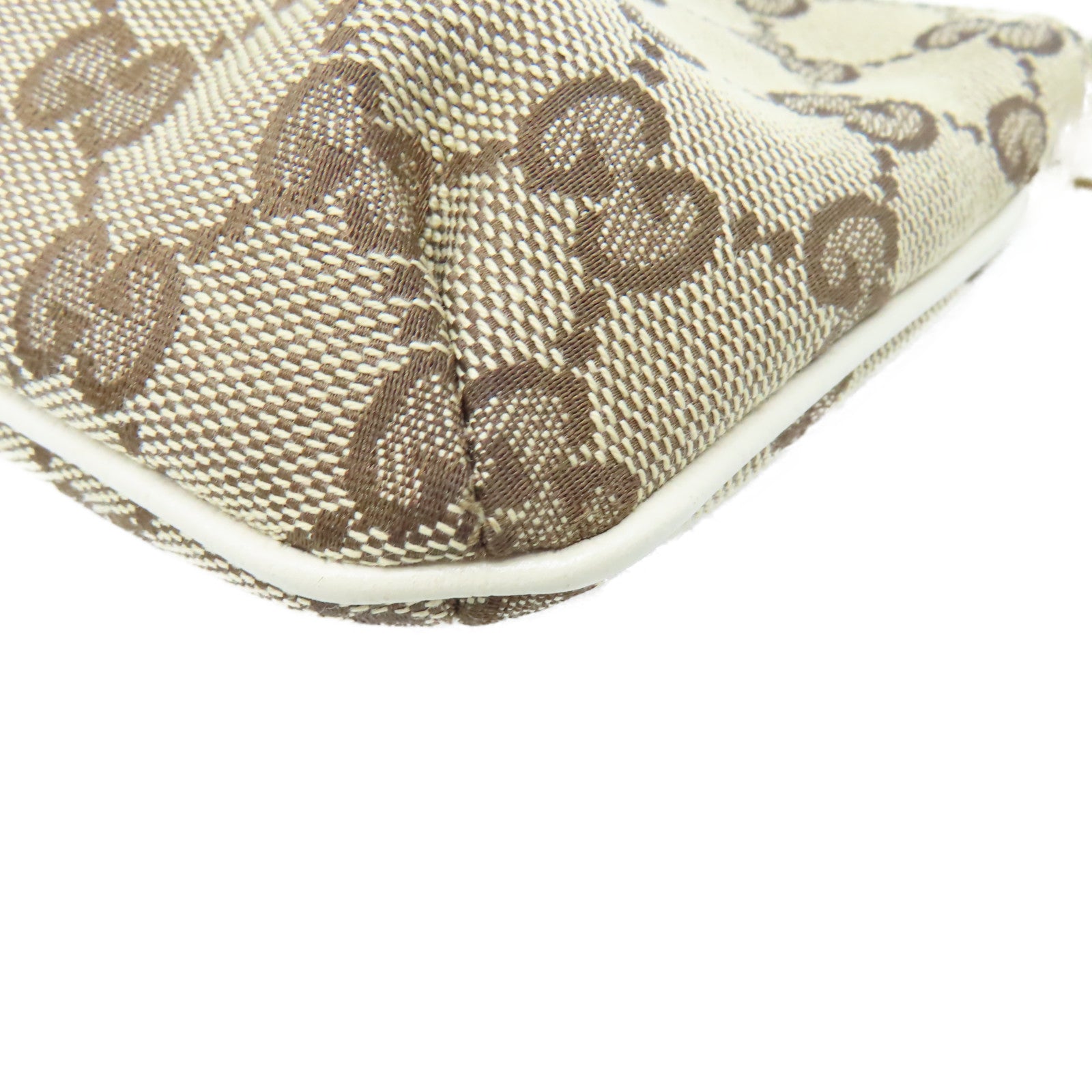 GUCCI 【激減優惠】GG帆布Pouch手拿包啡色/米白色