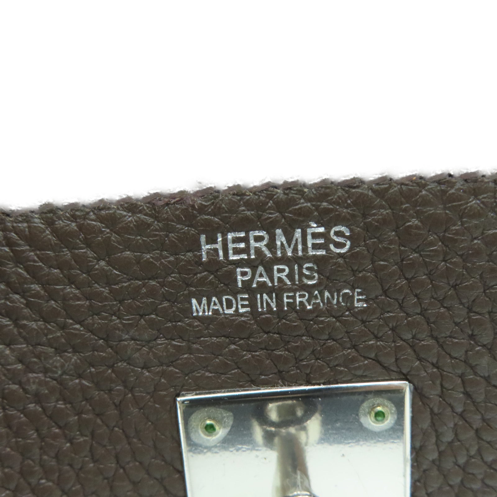 HERMES Togo皮革Birkin 40銀扣手挽袋Chocolate/啡色