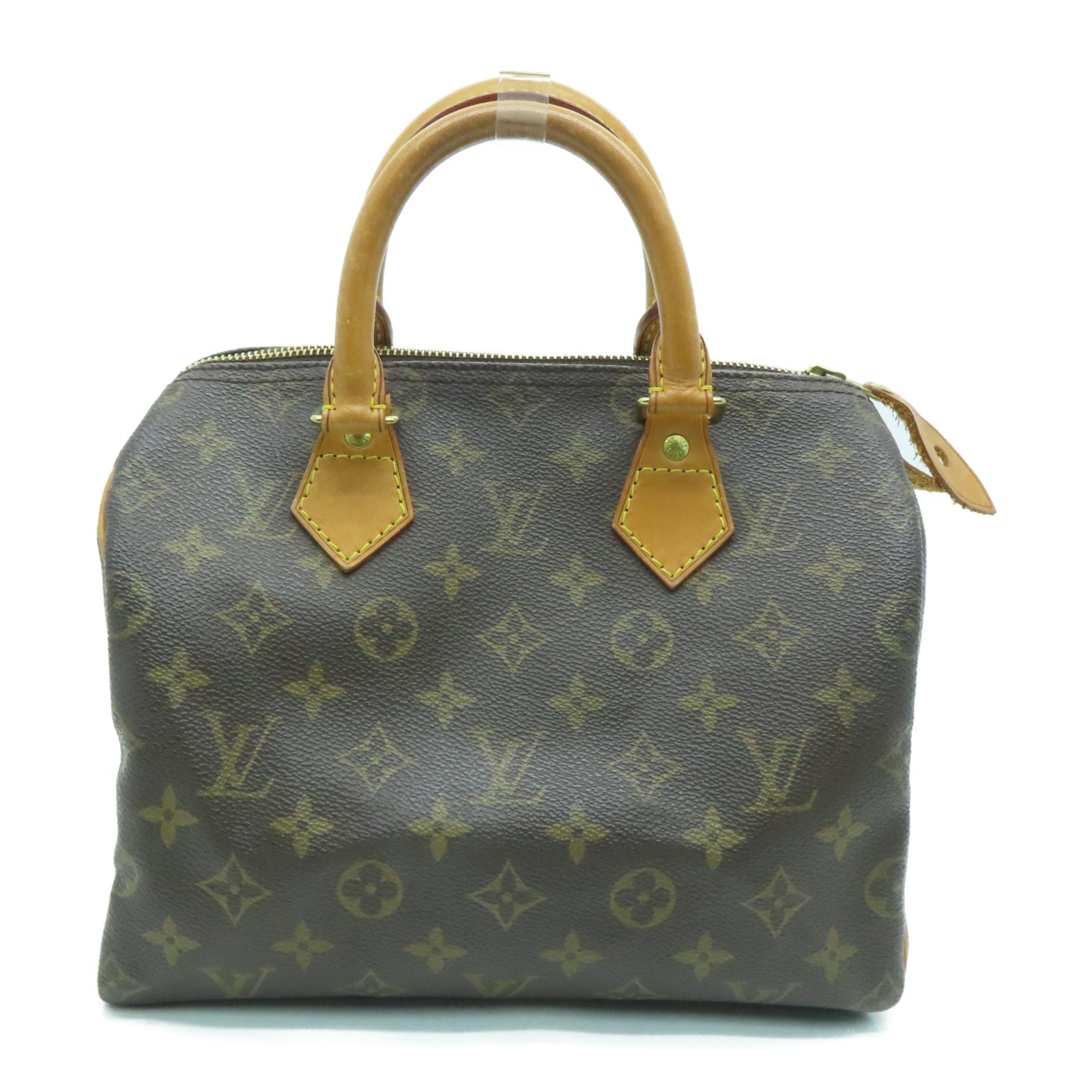 LOUIS VUITTON Monogram Speedy 25金扣手挽袋啡色