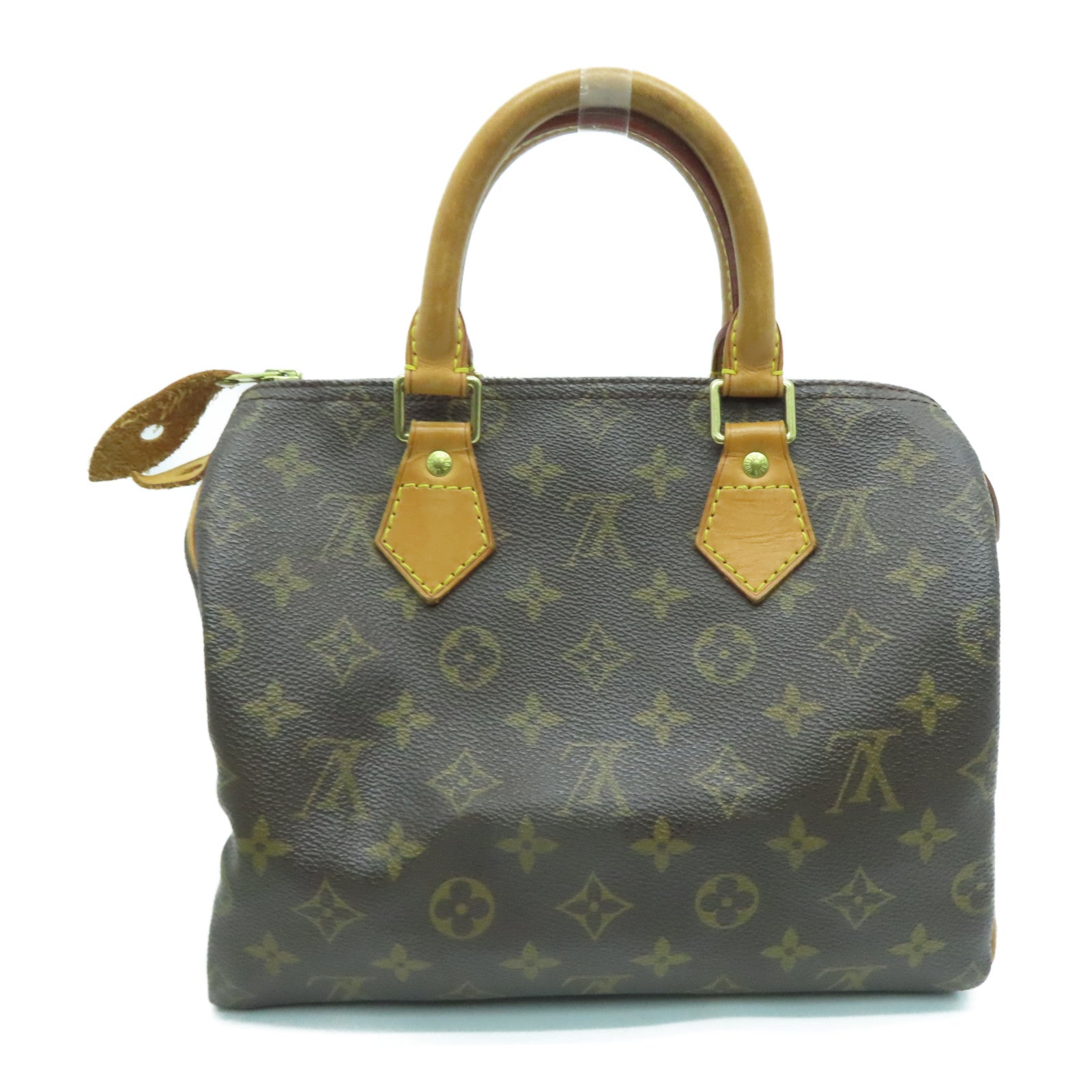 LOUIS VUITTON Monogram Speedy 25金扣手挽袋啡色