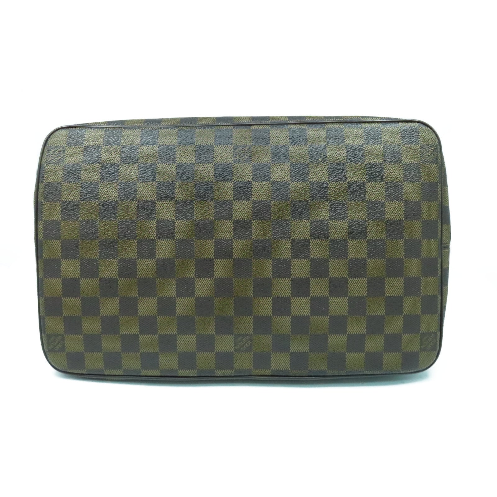 LOUIS VUITTON Damier Ebene Saleya MM金扣手挽袋啡色