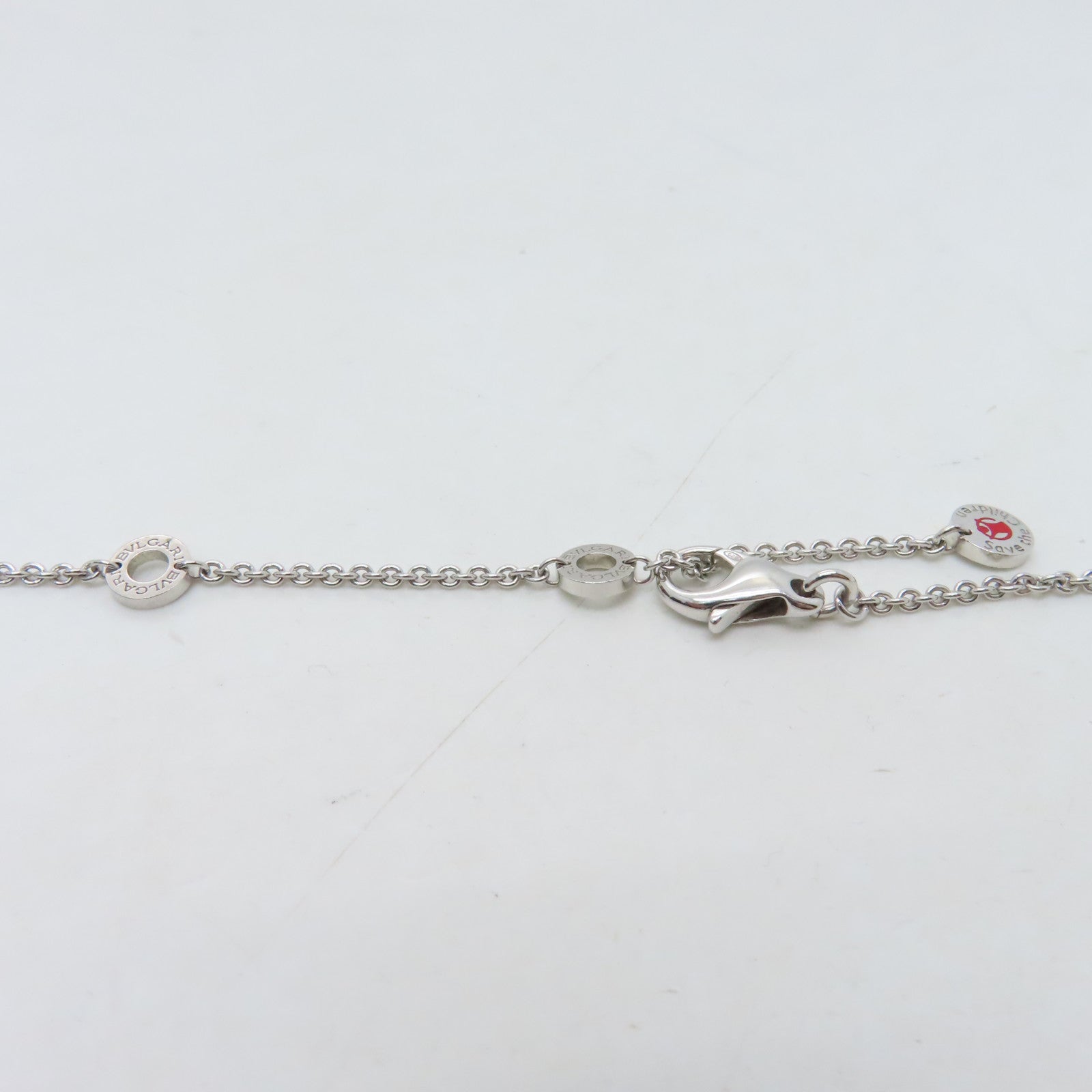BVLGARI Ceramic B-Zero Necklace Silver Black
