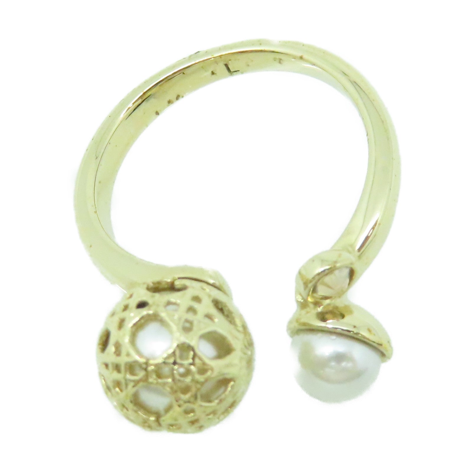 Dior 金属/仿珍珠Ring戒指US#7.25
