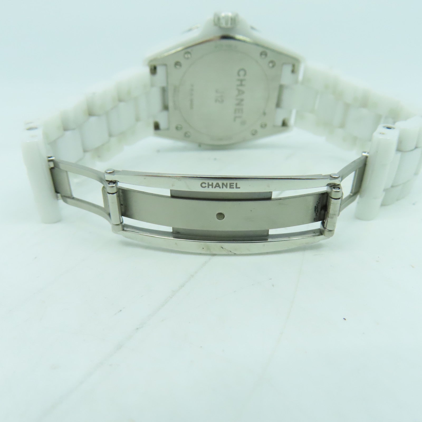 CHANEL J12陶瓷手錶自動機芯銀色/白色