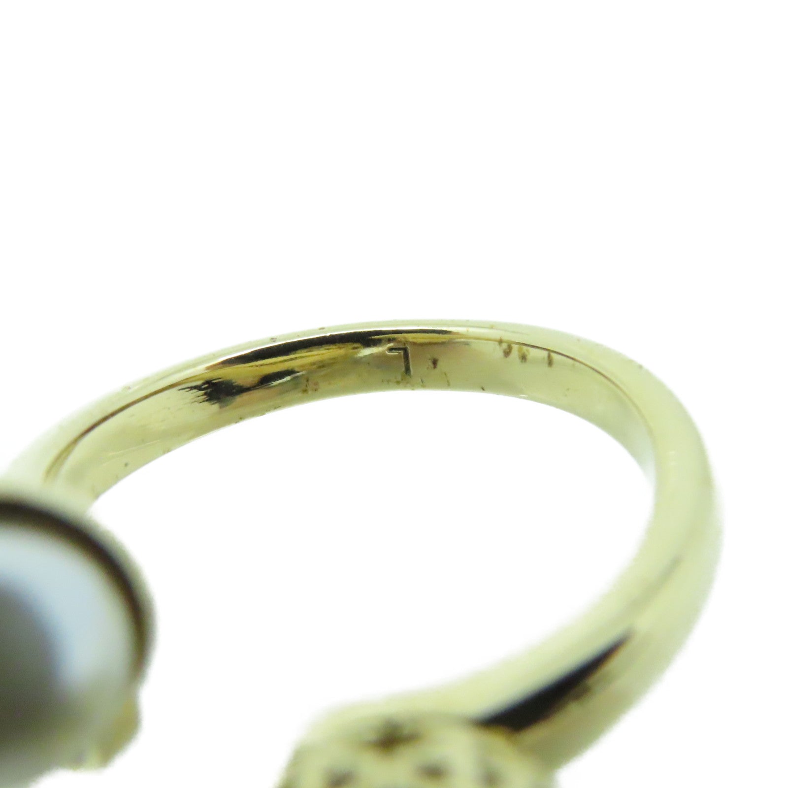Dior 金属/仿珍珠Ring戒指US#7.25
