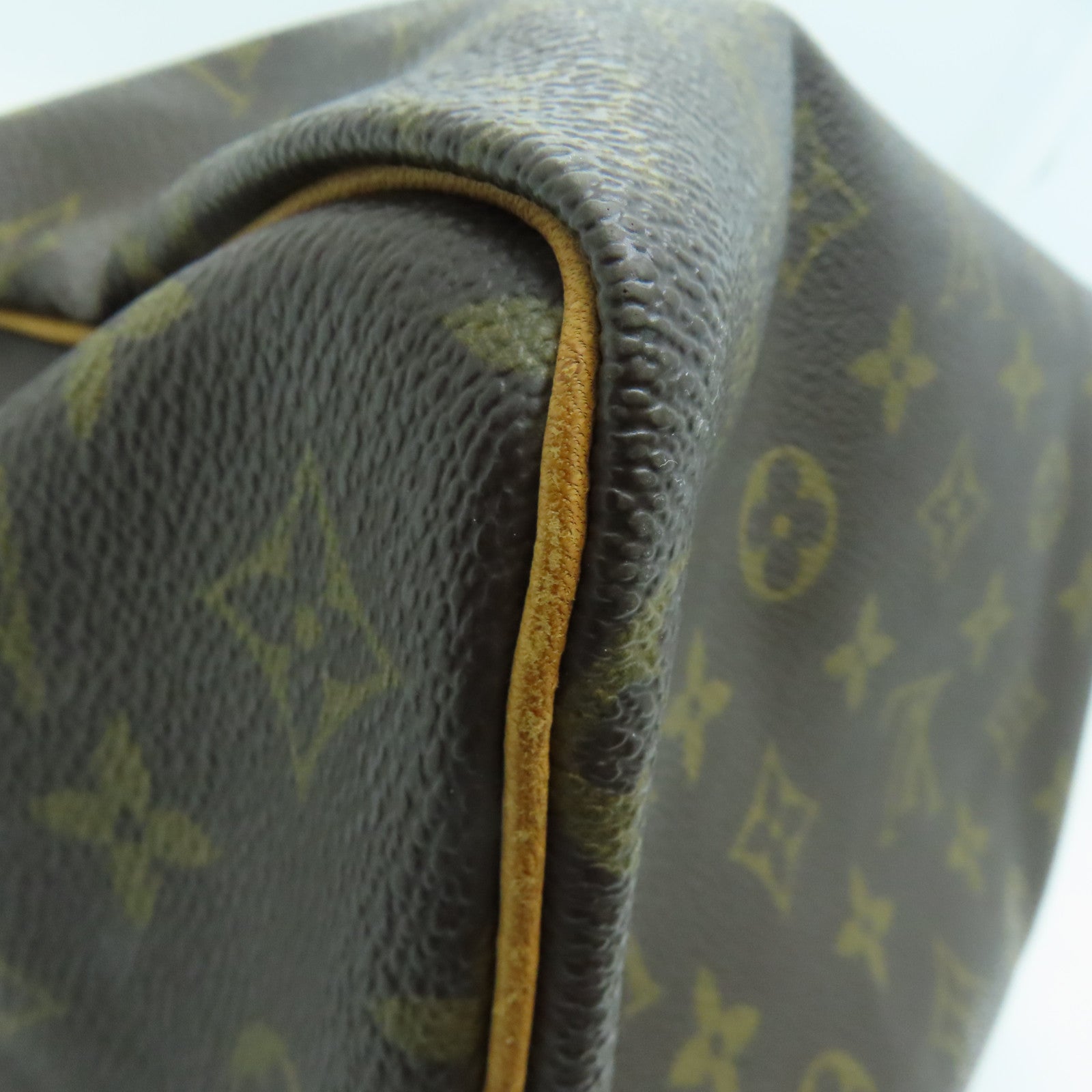 LOUIS VUITTON Monogram Speedy 25金扣手挽袋啡色