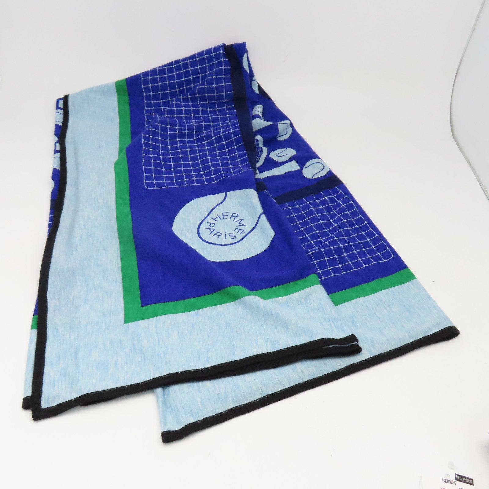 HERMES 纯棉Cotton Scarf颈巾蓝色