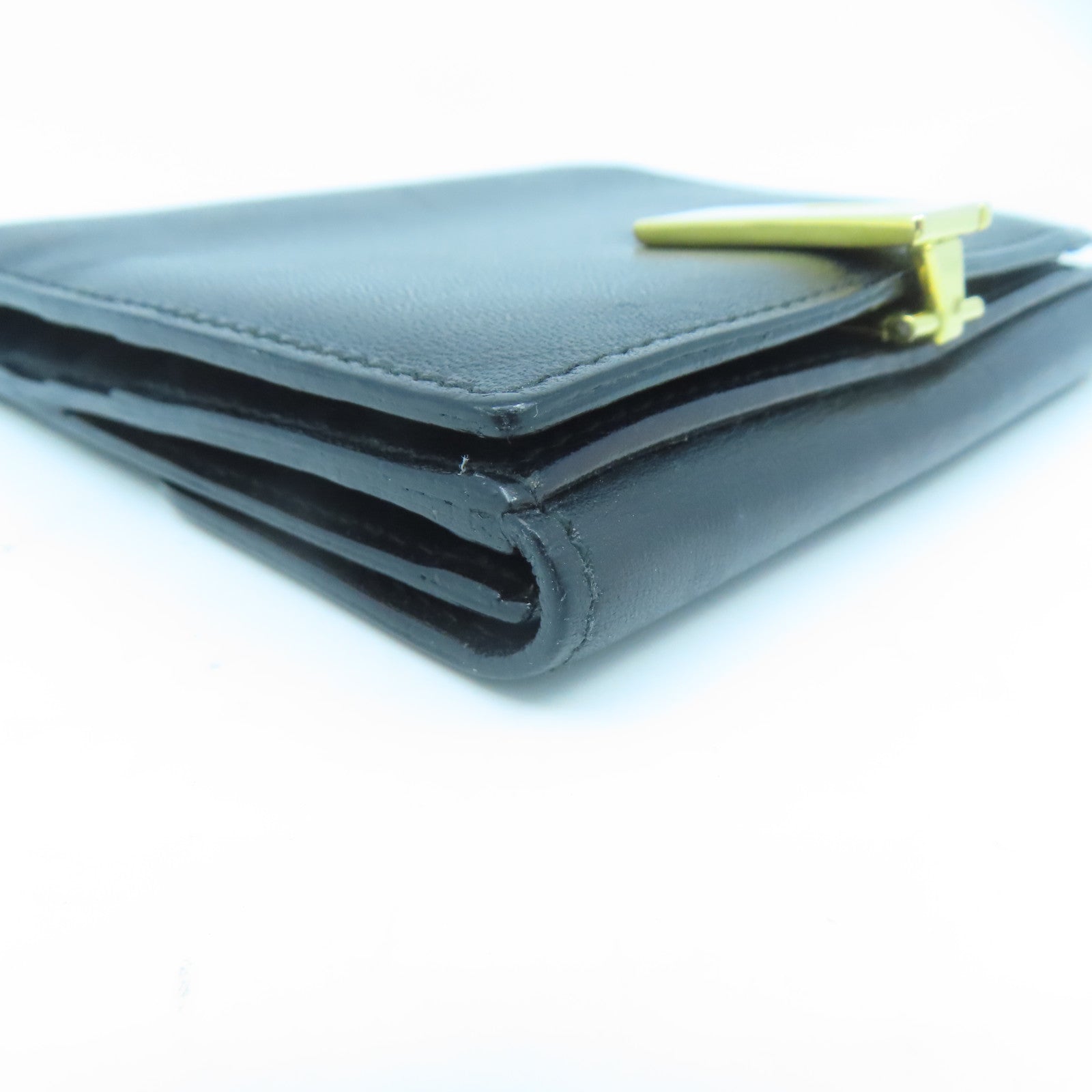 GUCCI 皮革Wallet金扣錢包黑色