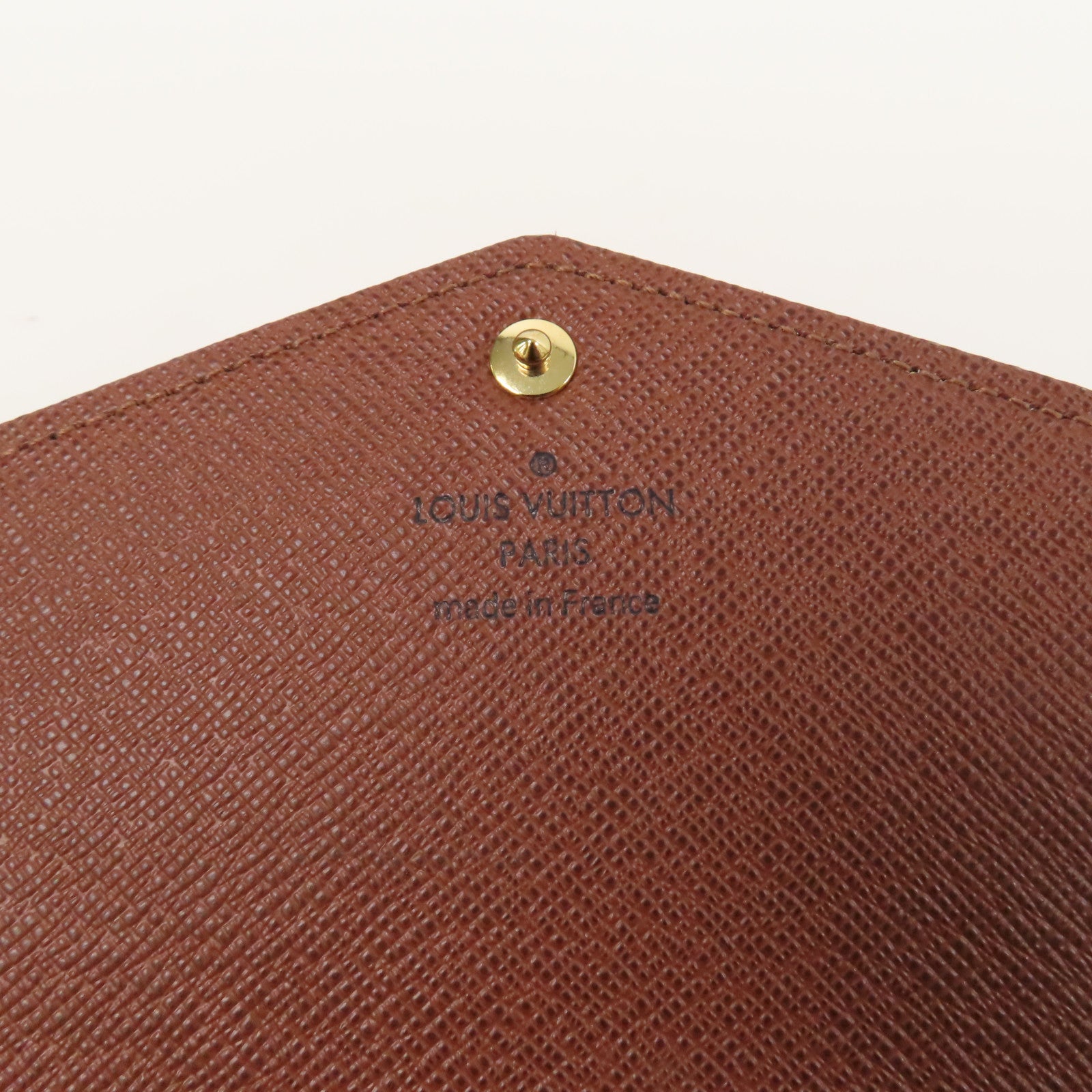 LOUIS VUITTON Monogram Sarah Wallet金扣長錢包啡色