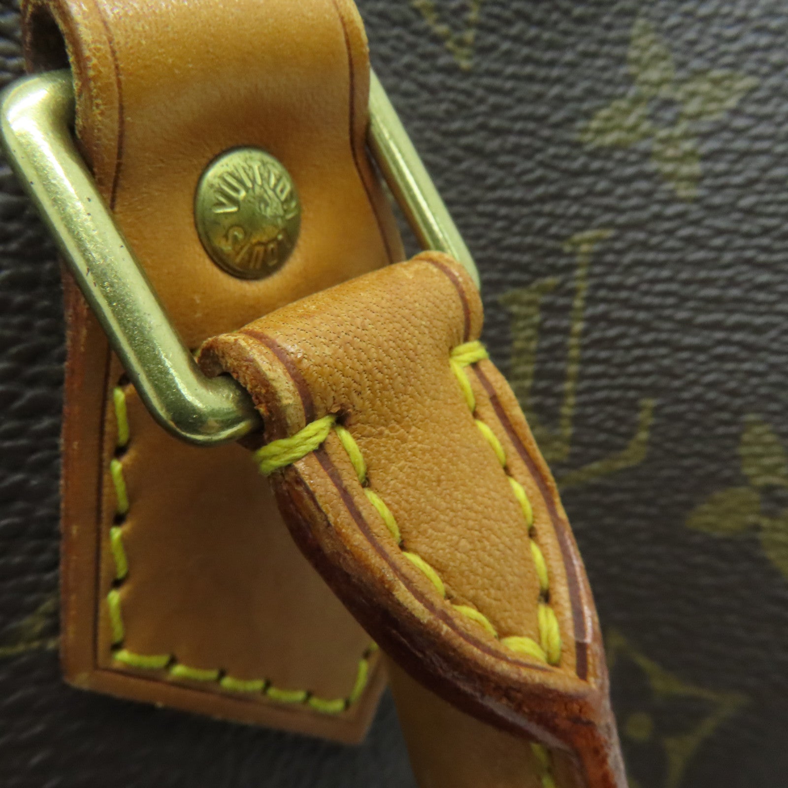 LOUIS VUITTON Monogram Speedy 25金扣手挽袋啡色