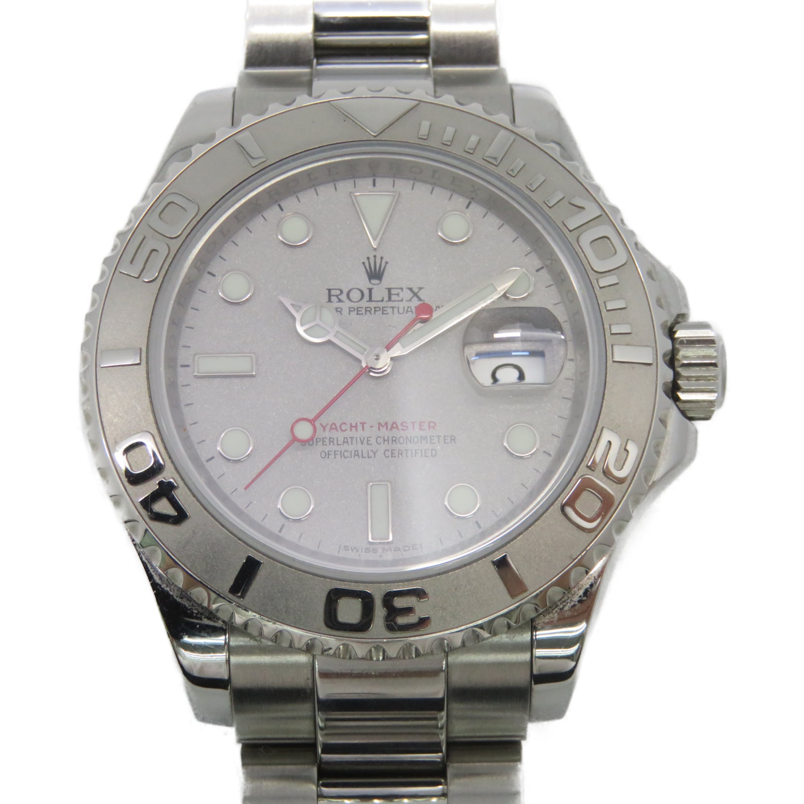 ROLEX 【激減優惠】Yacht Master 40mm不鏽鋼手錶自動機芯白色
