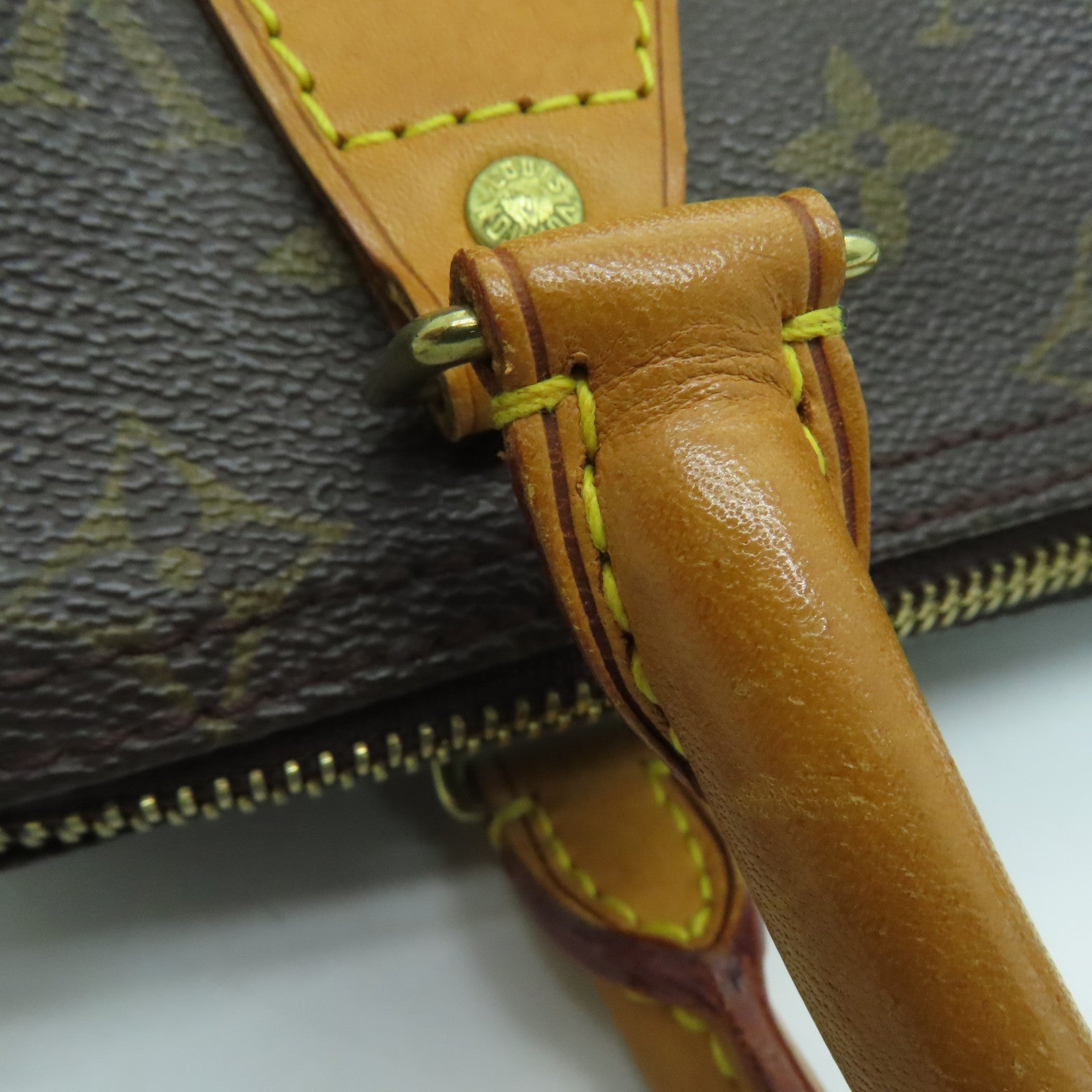 LOUIS VUITTON Monogram Speedy 25金扣手挽袋啡色