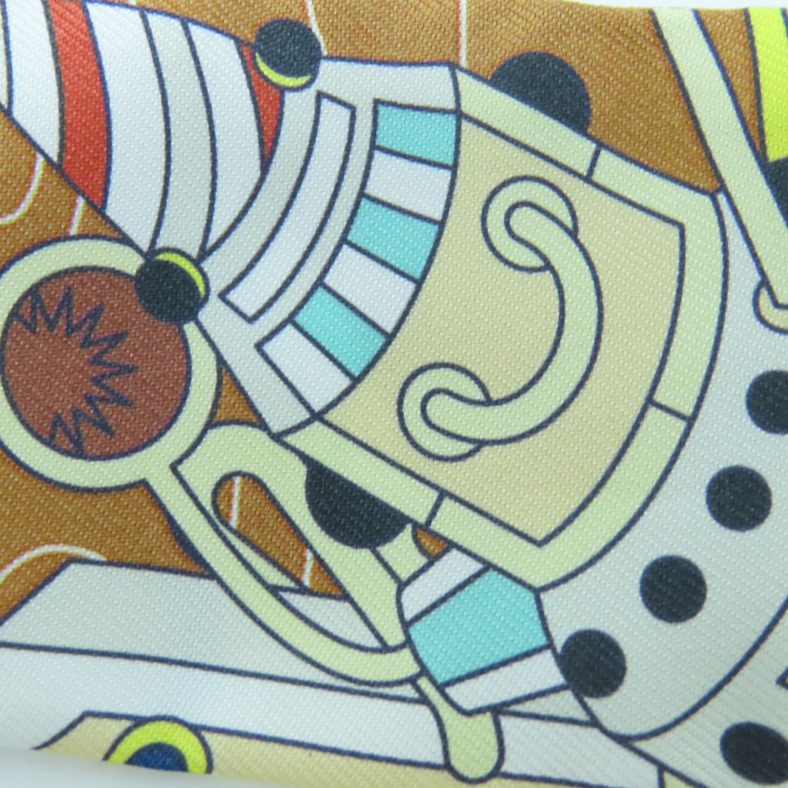 HERMES Silk Twilly Scarf Brown