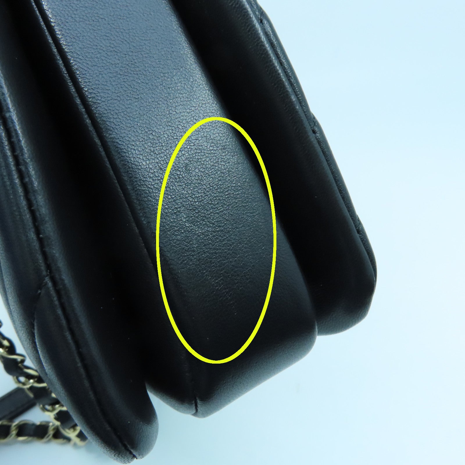 CHANEL 斜紋羊皮皮革Small Trendy CC Bag金扣手挽肩背兩用袋黑色