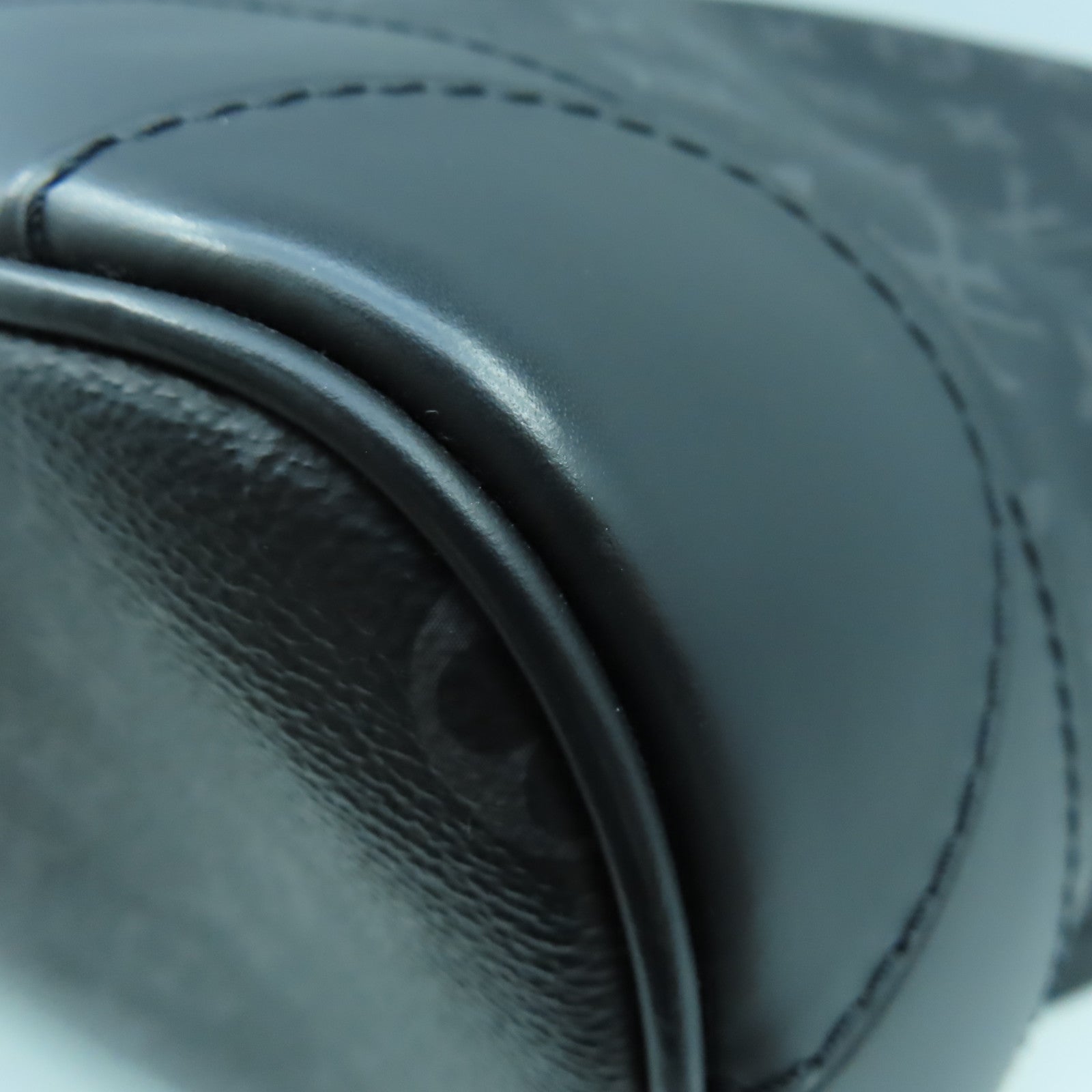 LOUIS VUITTON Monogram Eclipse Steamer銀扣背包黑色/灰色