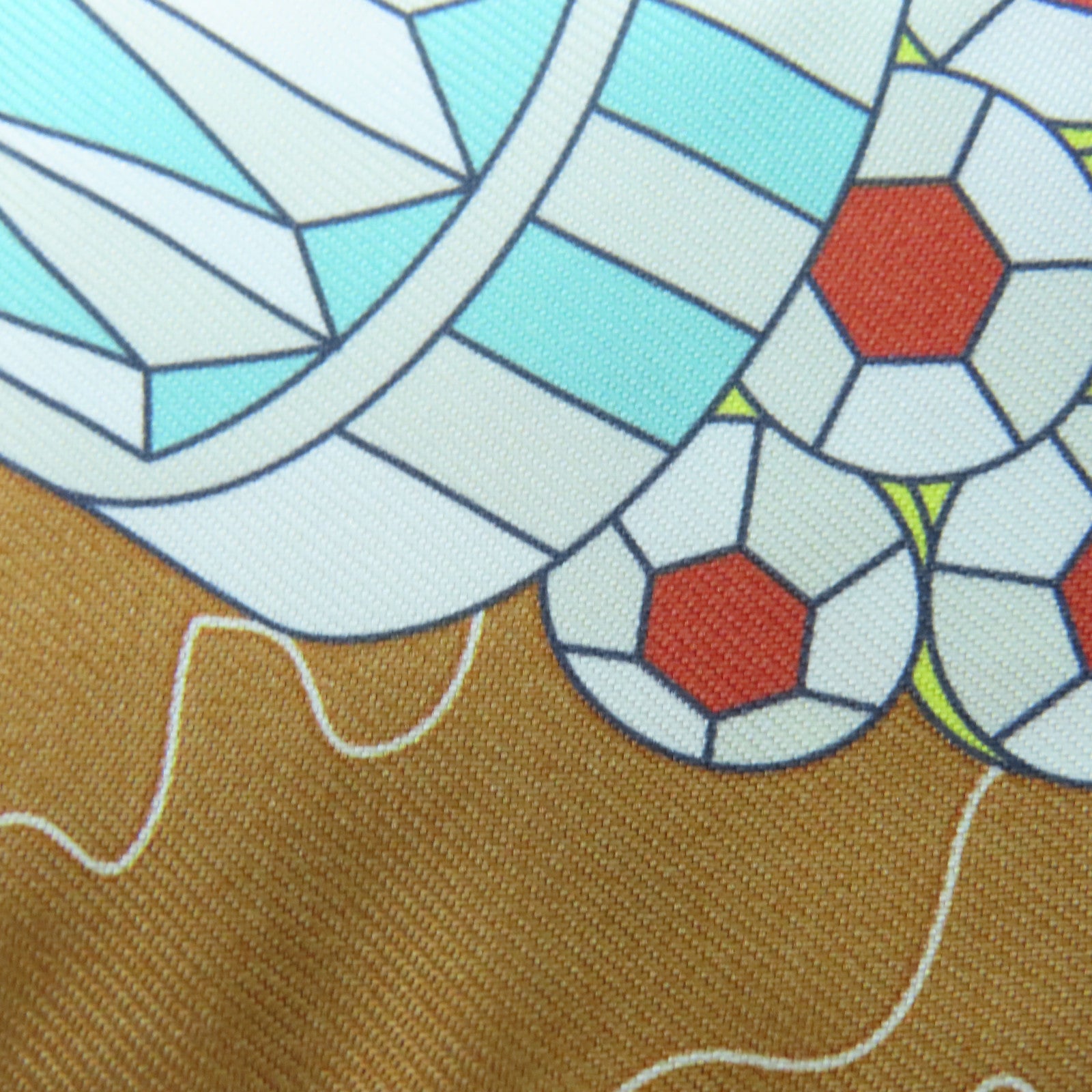 HERMES Silk Twilly Scarf Brown