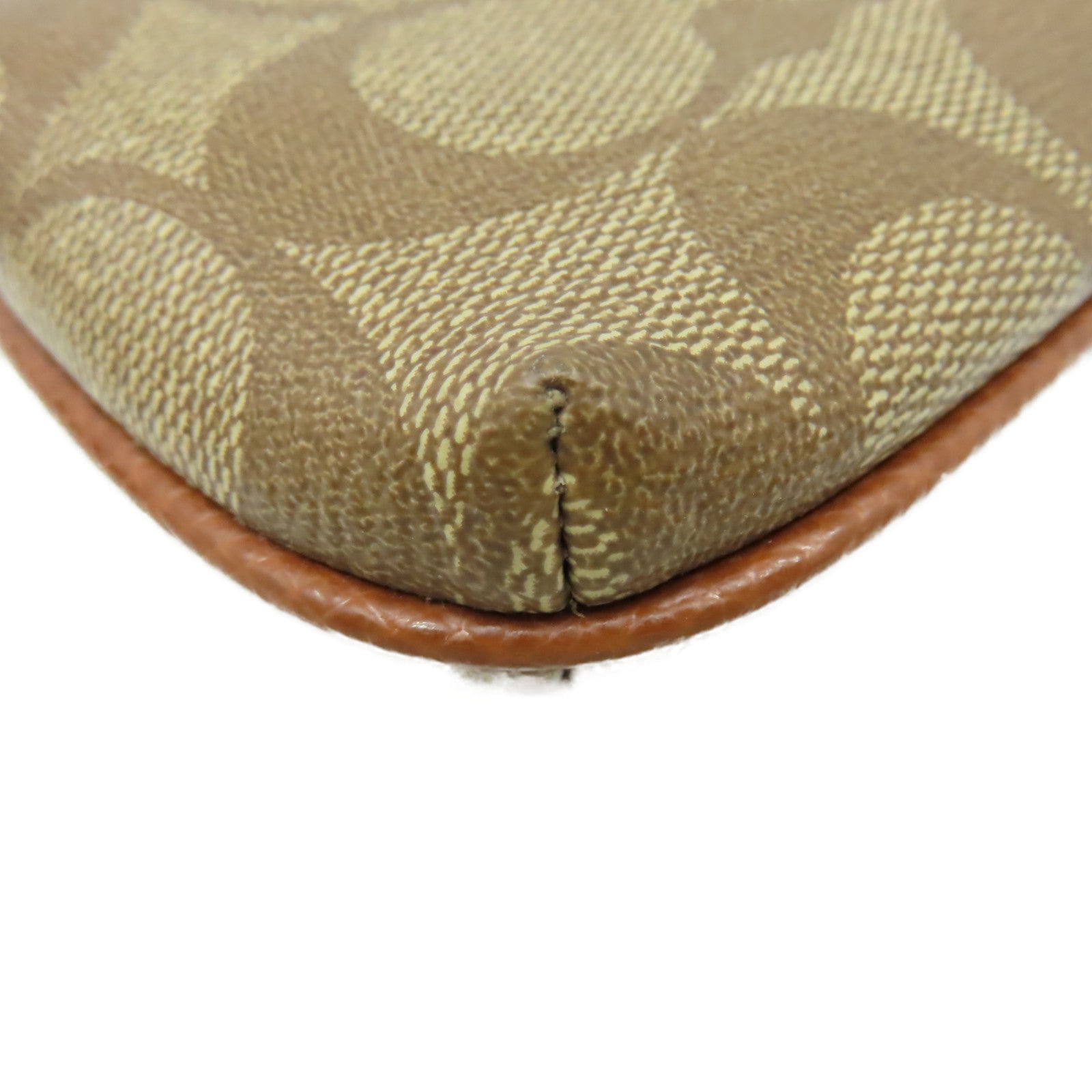 COACH 【激減優惠】塗層帆布Zipper Pouch Long Wallet手拿錢包啡色