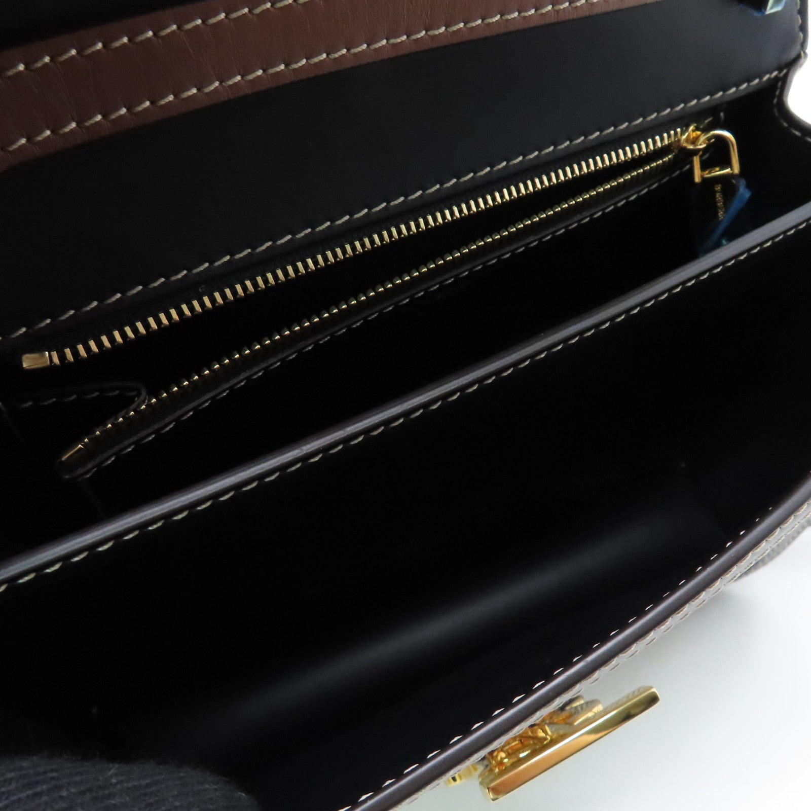 BURBERRY帆布/牛皮皮革Shoulder Bag金扣肩背袋白色/黑色/棕色