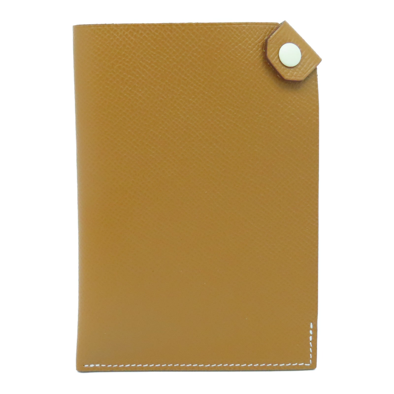 HERMES Epsom皮革Passport Case護照套經典駝色