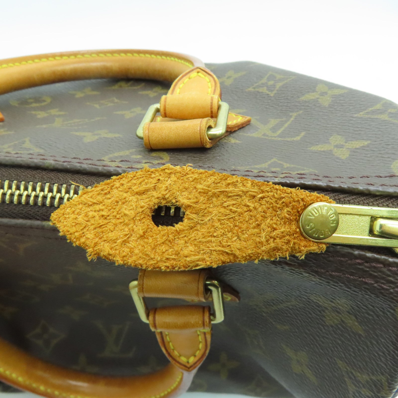 LOUIS VUITTON Monogram Speedy 25金扣手挽袋啡色