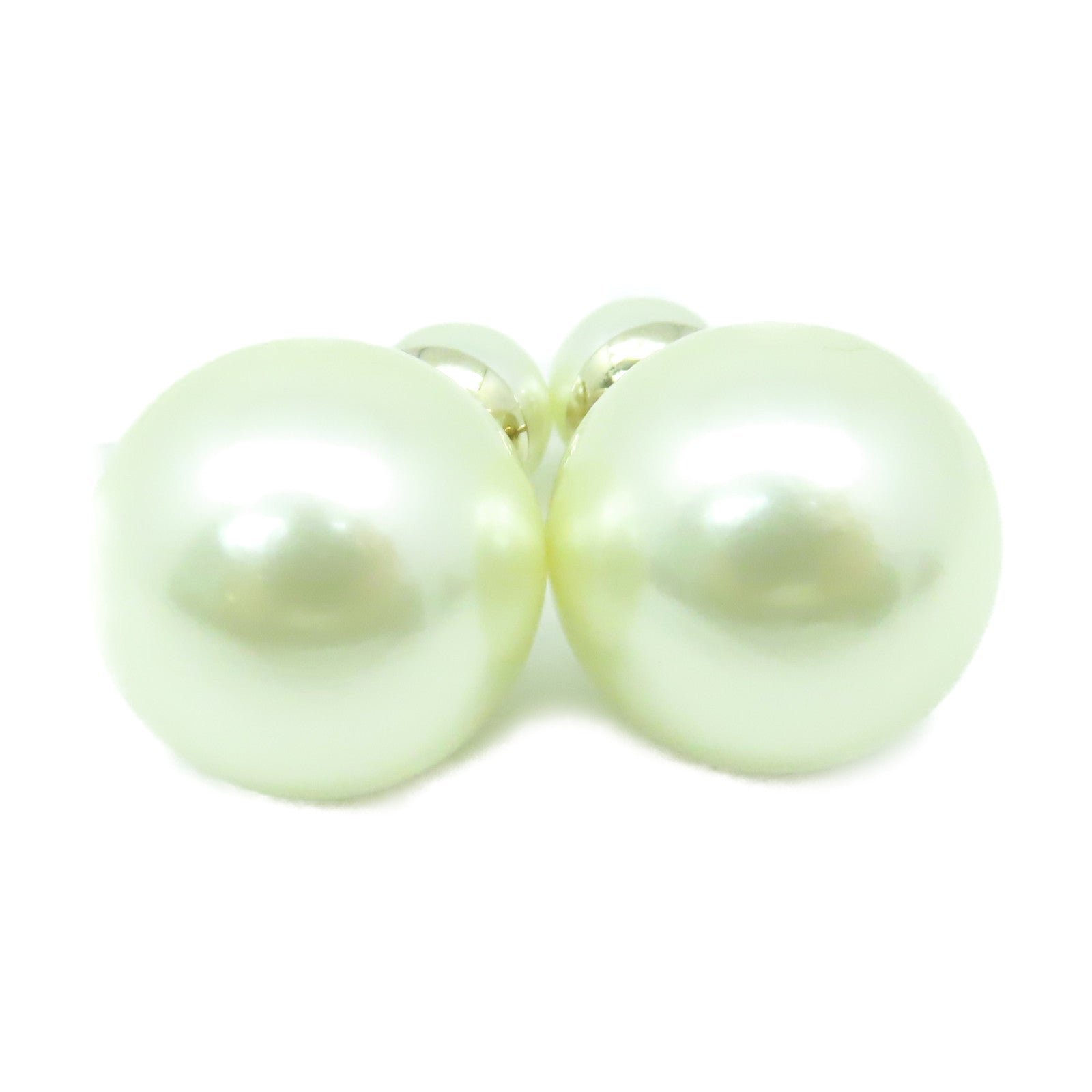 Dior 金屬/仿珍珠Pearl Earrings耳環珍珠色
