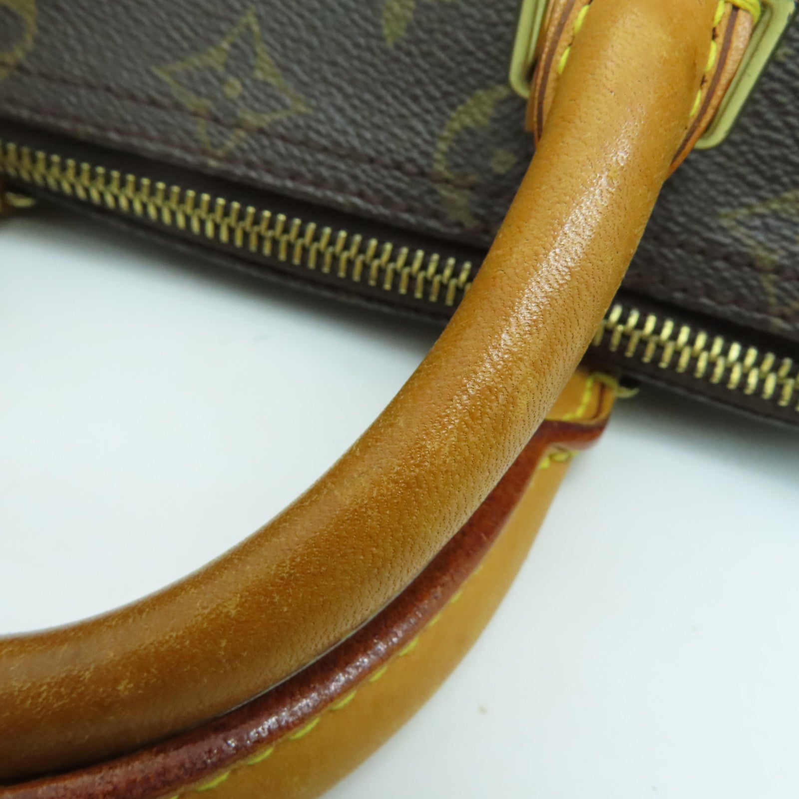 LOUIS VUITTON Monogram Speedy 25金扣手挽袋啡色