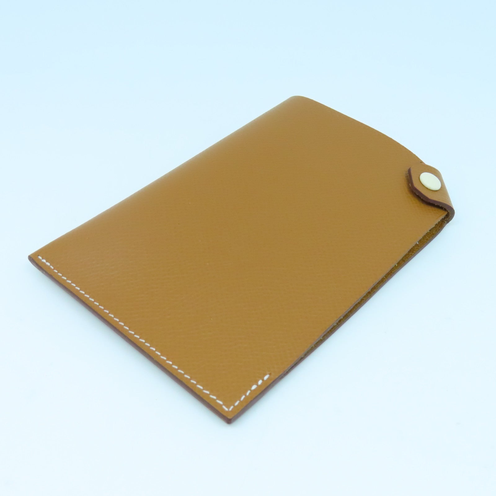 HERMES Epsom皮革Passport Case護照套經典駝色