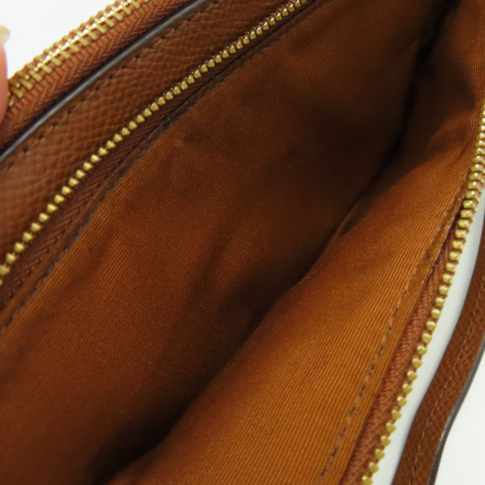 COACH 【激減優惠】塗層帆布Zipper Pouch Long Wallet手拿錢包啡色