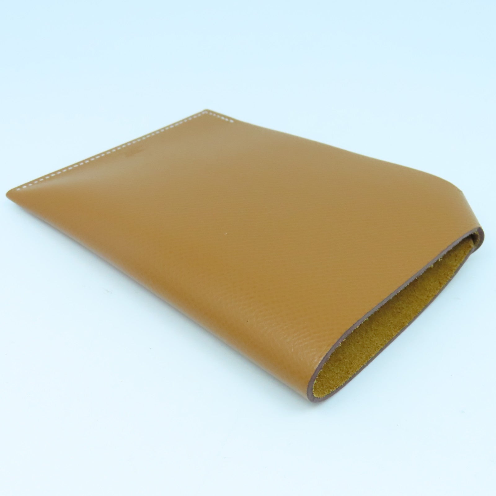 HERMES Epsom皮革Passport Case護照套經典駝色