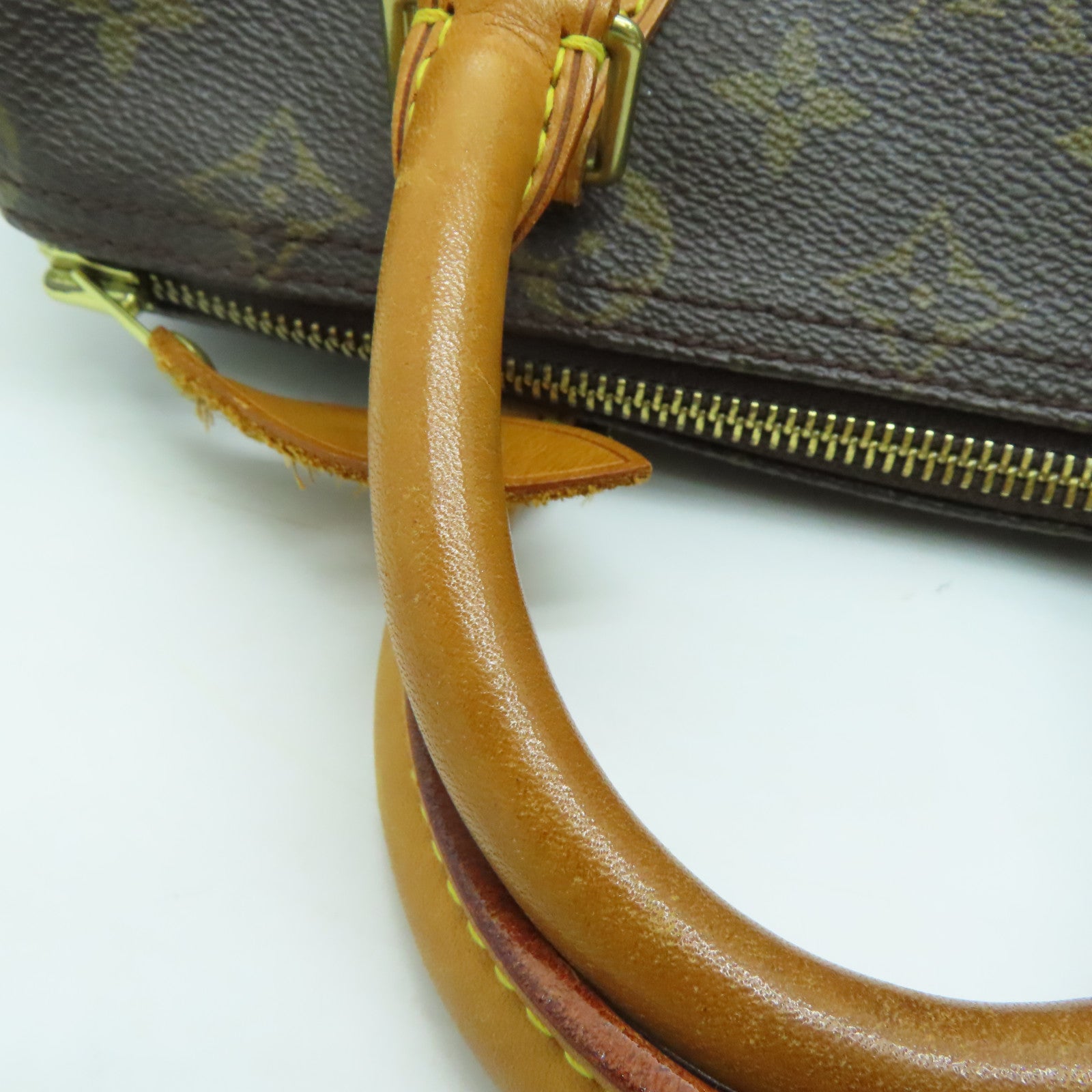 LOUIS VUITTON Monogram Speedy 25金扣手挽袋啡色