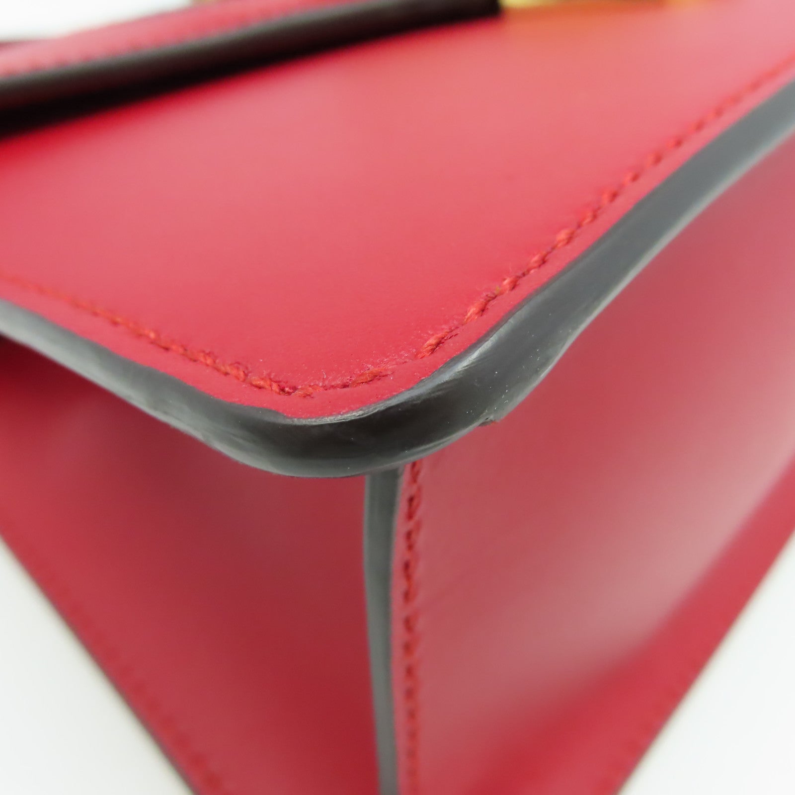GUCCI 牛皮皮革Sylvie 2Way Shoulder Bag手挽肩背兩用袋紅色