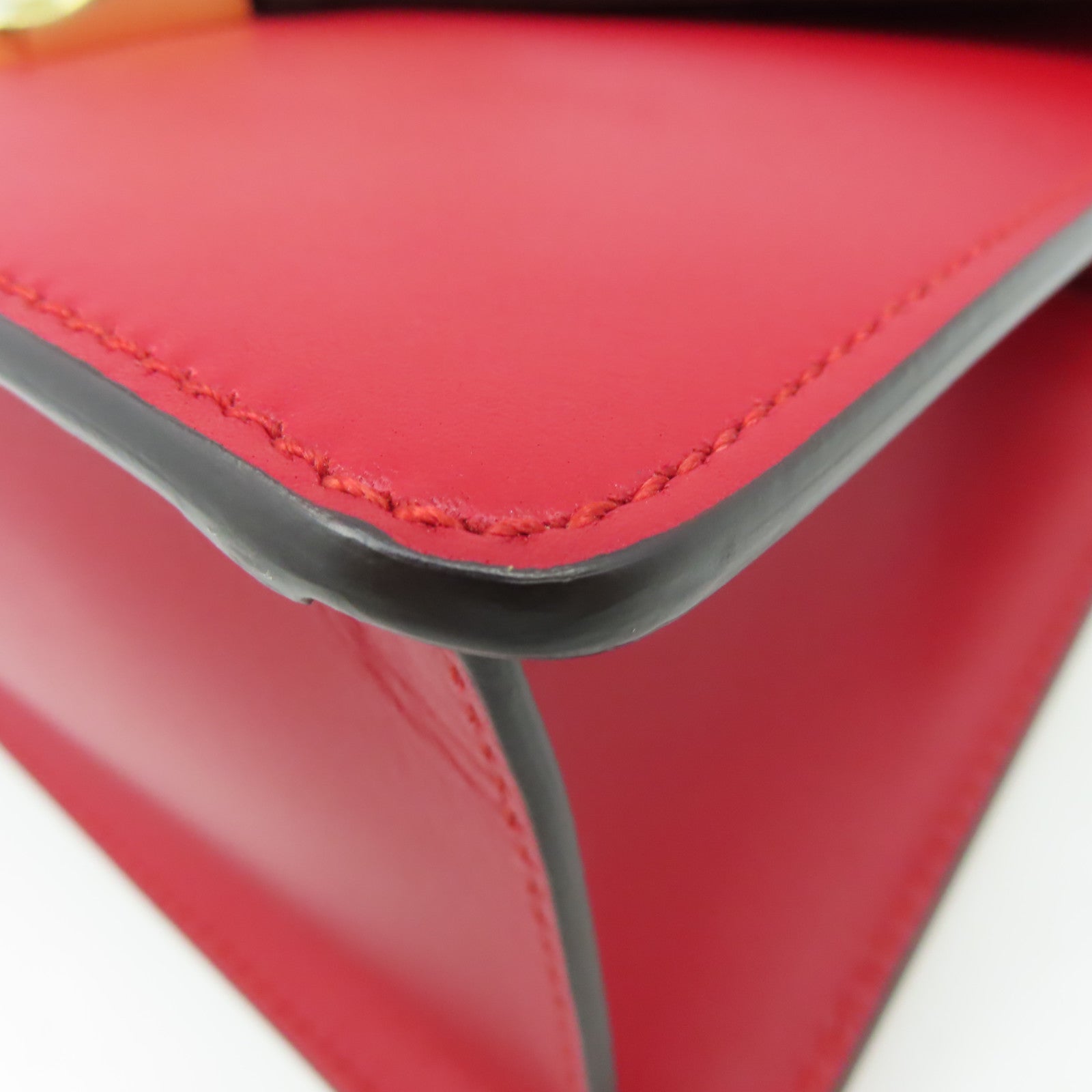 GUCCI 牛皮皮革Sylvie 2Way Shoulder Bag手挽肩背兩用袋紅色