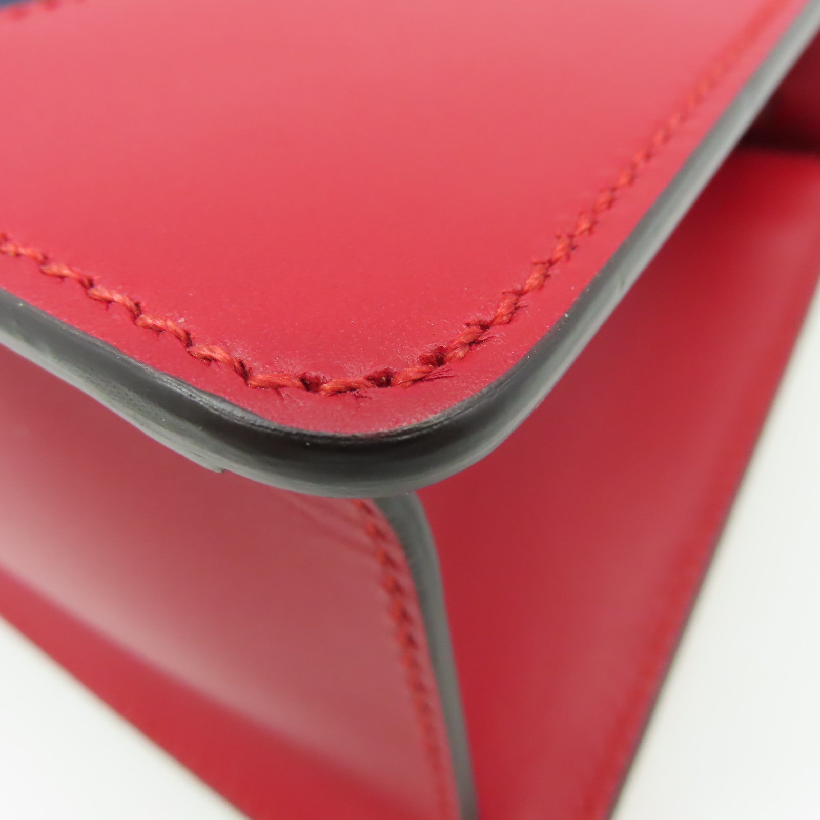 GUCCI 牛皮皮革Sylvie 2Way Shoulder Bag手挽肩背兩用袋紅色