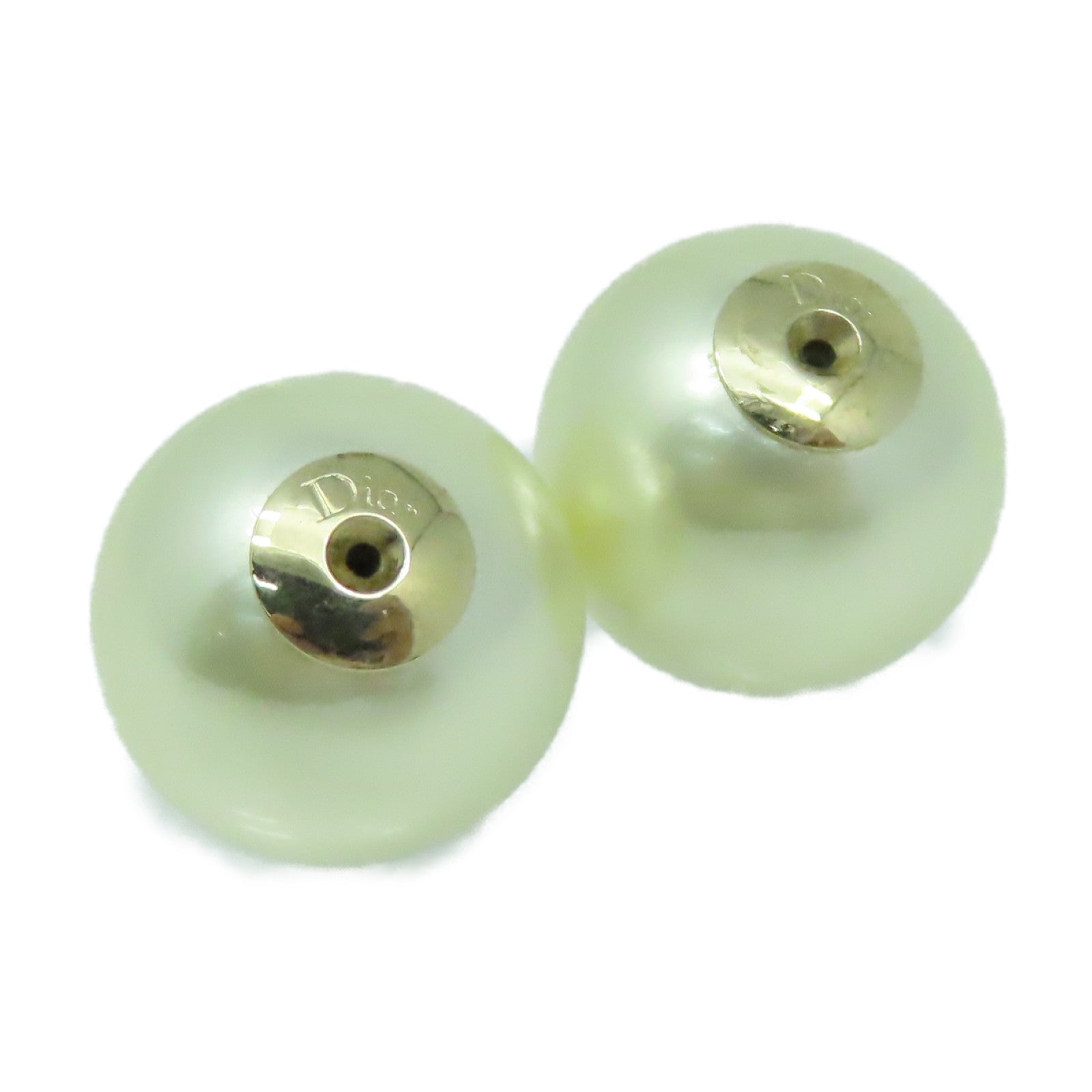 Dior 金屬/仿珍珠Pearl Earrings耳環珍珠色