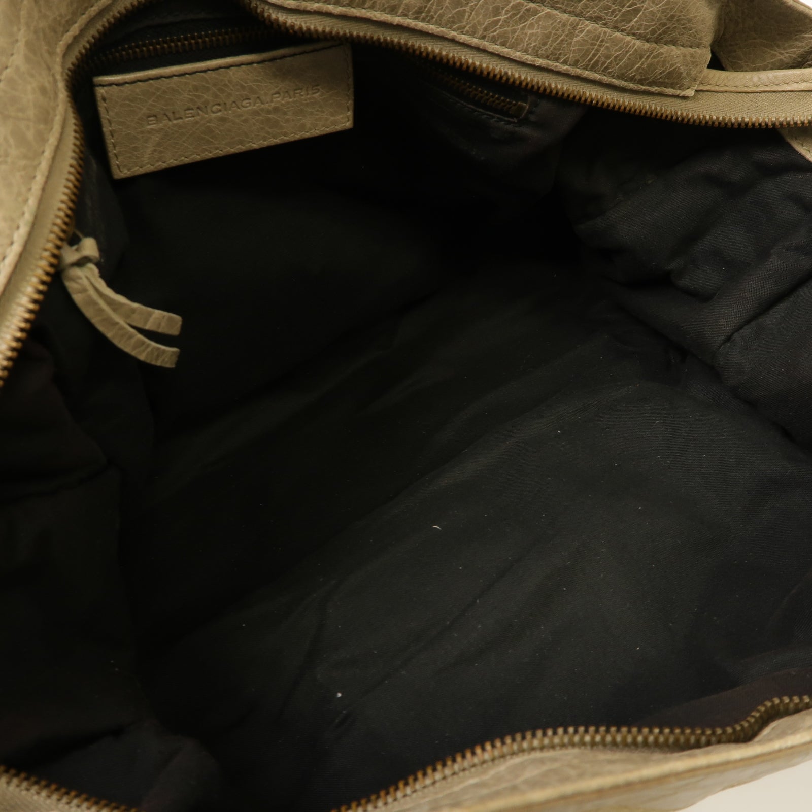 BALENCIAGA 牛皮皮革Part Time金扣手挽肩背兩用袋灰色
