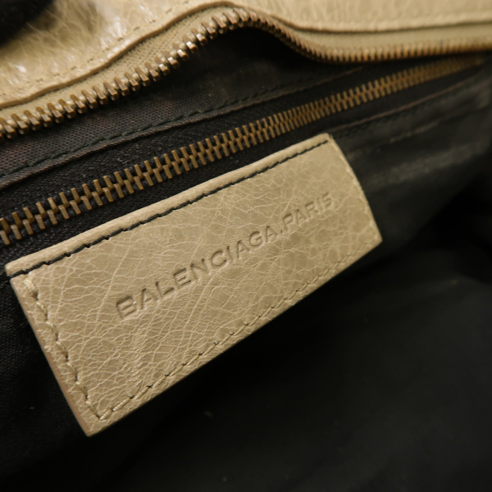 BALENCIAGA 牛皮皮革Part Time金扣手挽肩背兩用袋灰色