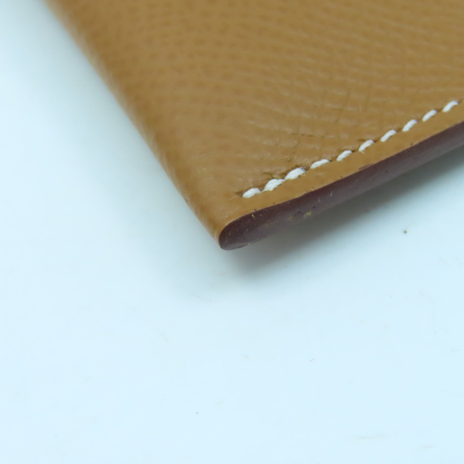 HERMES Epsom皮革Passport Case護照套經典駝色