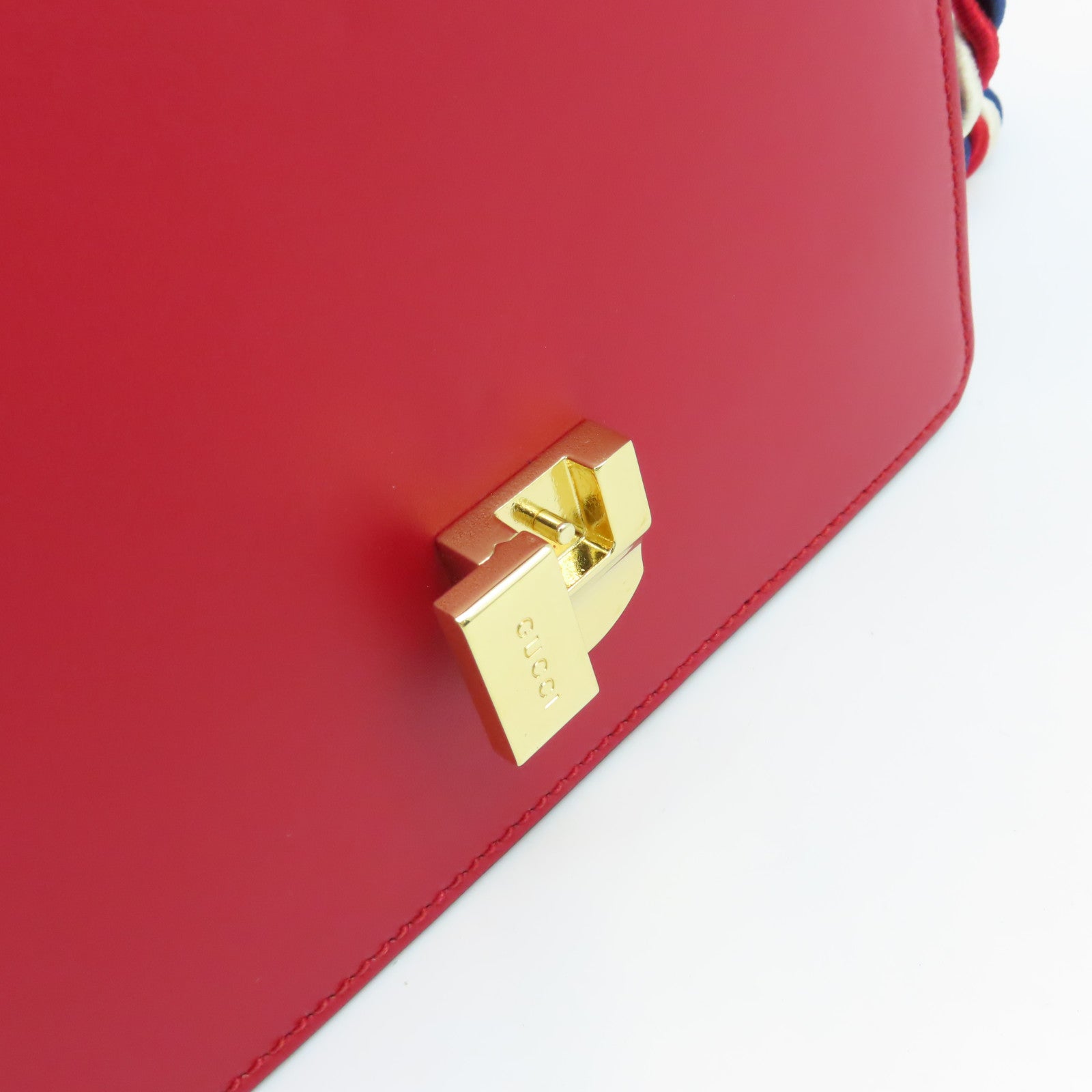 GUCCI 牛皮皮革Sylvie 2Way Shoulder Bag手挽肩背兩用袋紅色