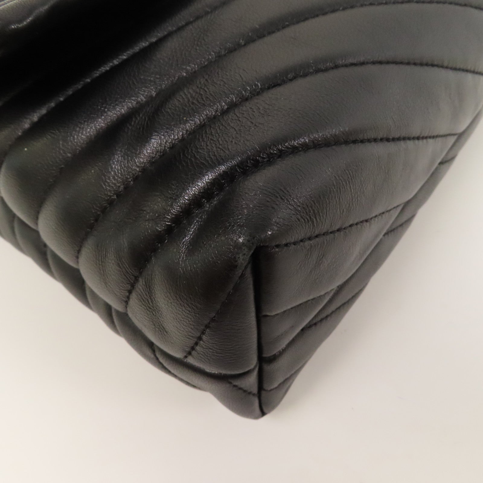 Tory Burch 牛皮皮革Shoulder Bag金扣鏈帶肩背袋黑色