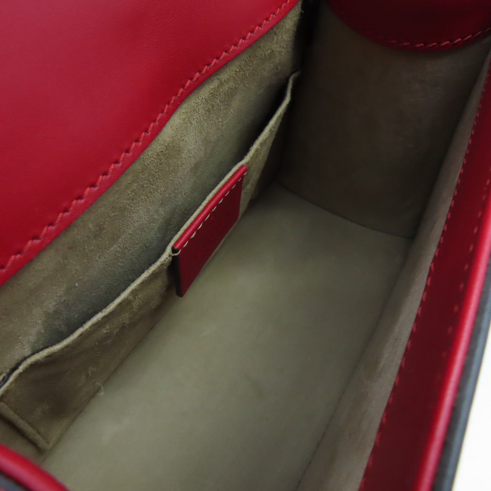 GUCCI 牛皮皮革Sylvie 2Way Shoulder Bag手挽肩背兩用袋紅色