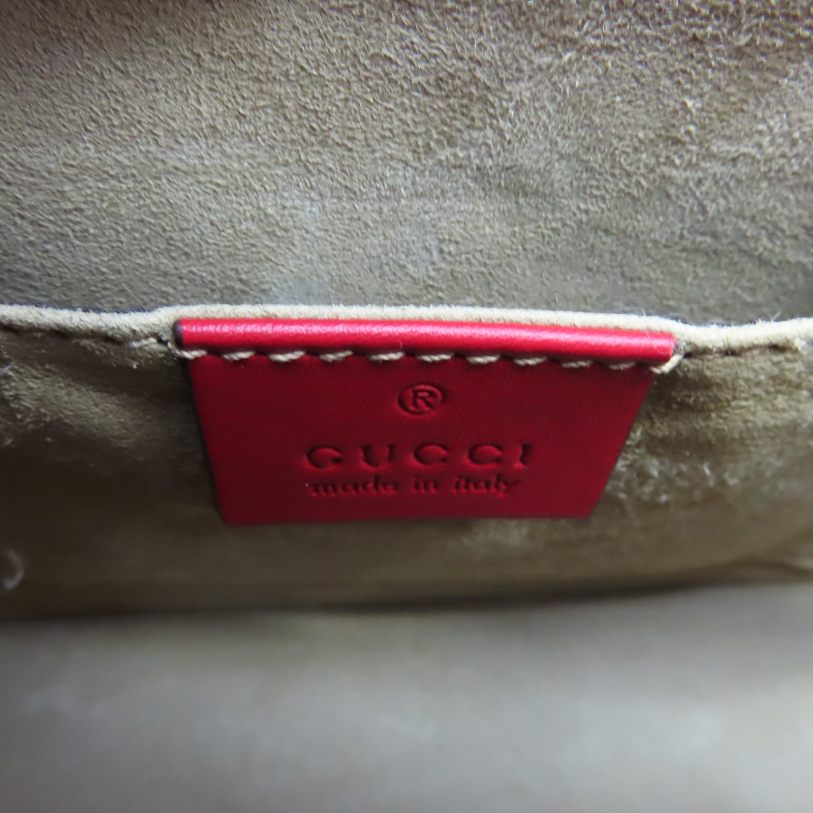 GUCCI 牛皮皮革Sylvie 2Way Shoulder Bag手挽肩背兩用袋紅色