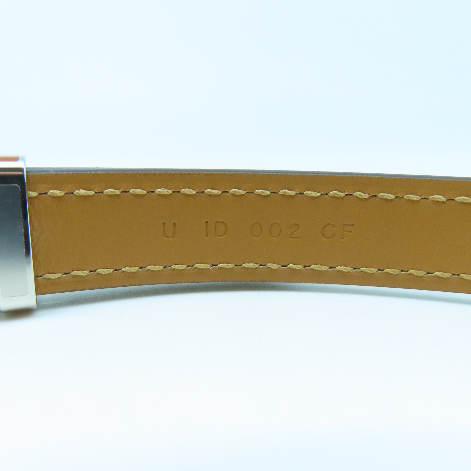 HERMES Veau Epsom Leather Pop H Belt Silver Buckle Belt Brown