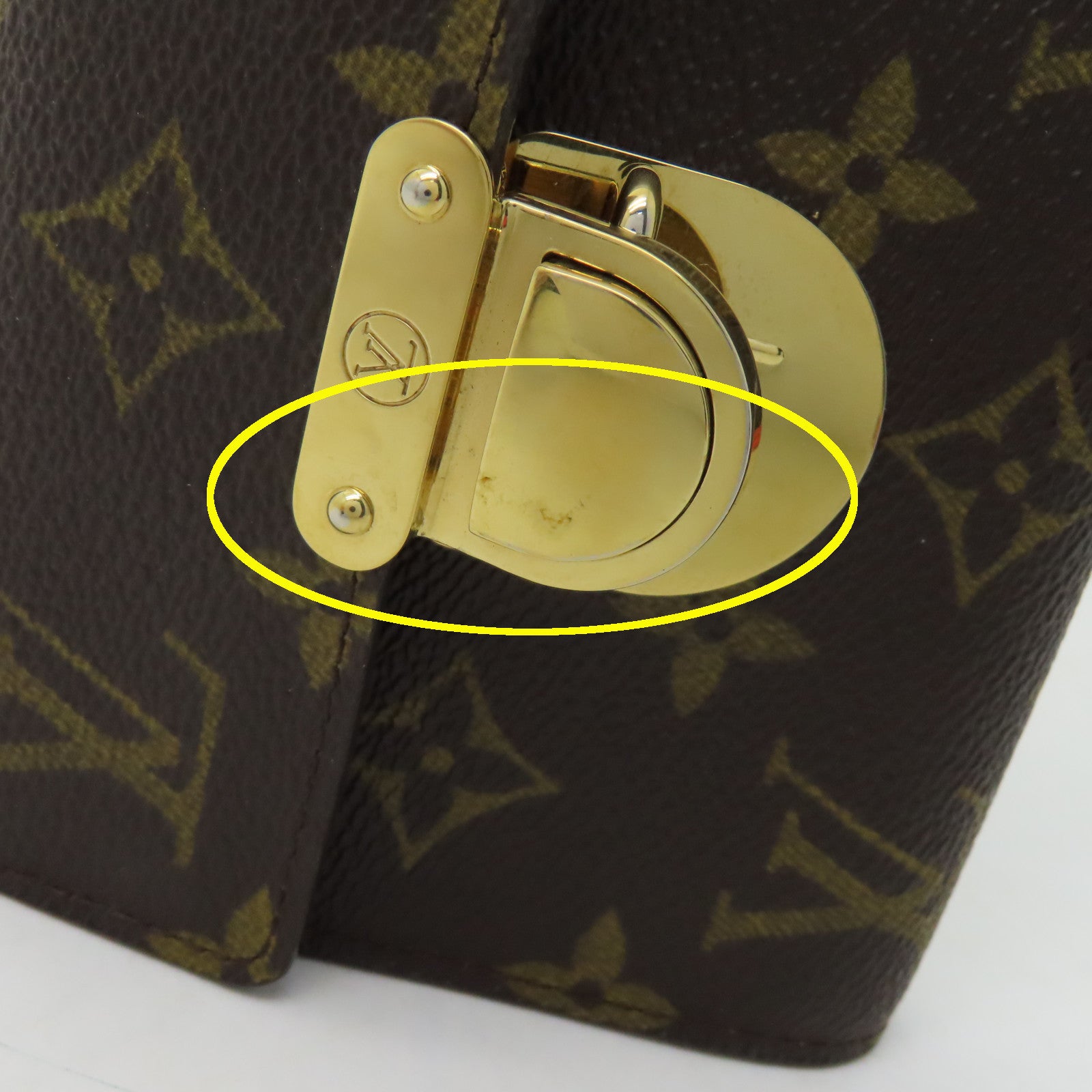 LOUIS VUITTON Monogram Portefeuilie金扣錢包啡色