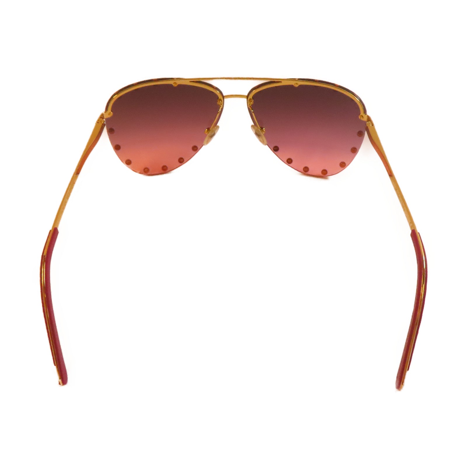 LOUIS VUITTON 金屬/PVC Sunglasses太陽眼鏡金色/紅色
