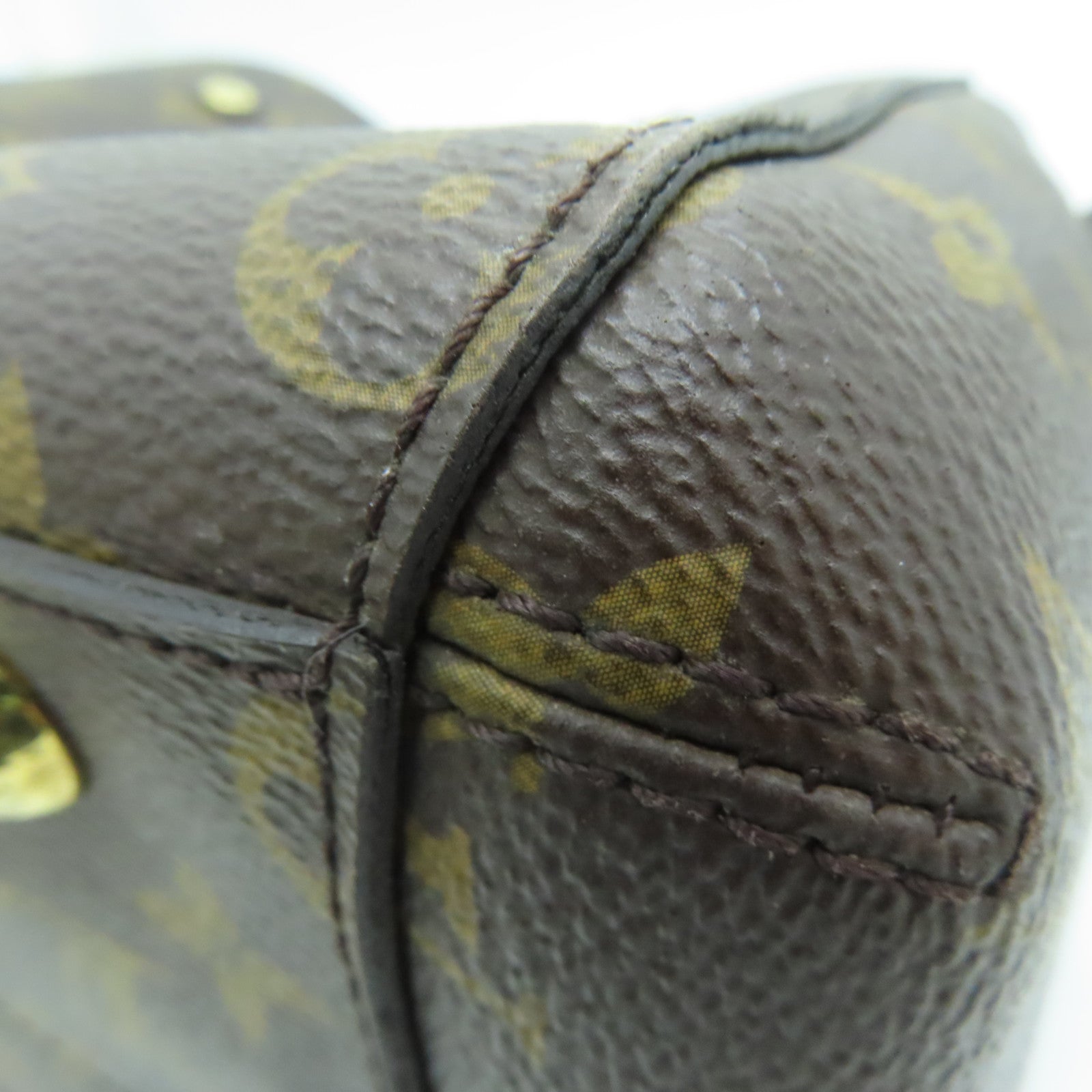 LOUIS VUITTON Monogram Montaigne BB金扣手挽肩背兩用袋啡色