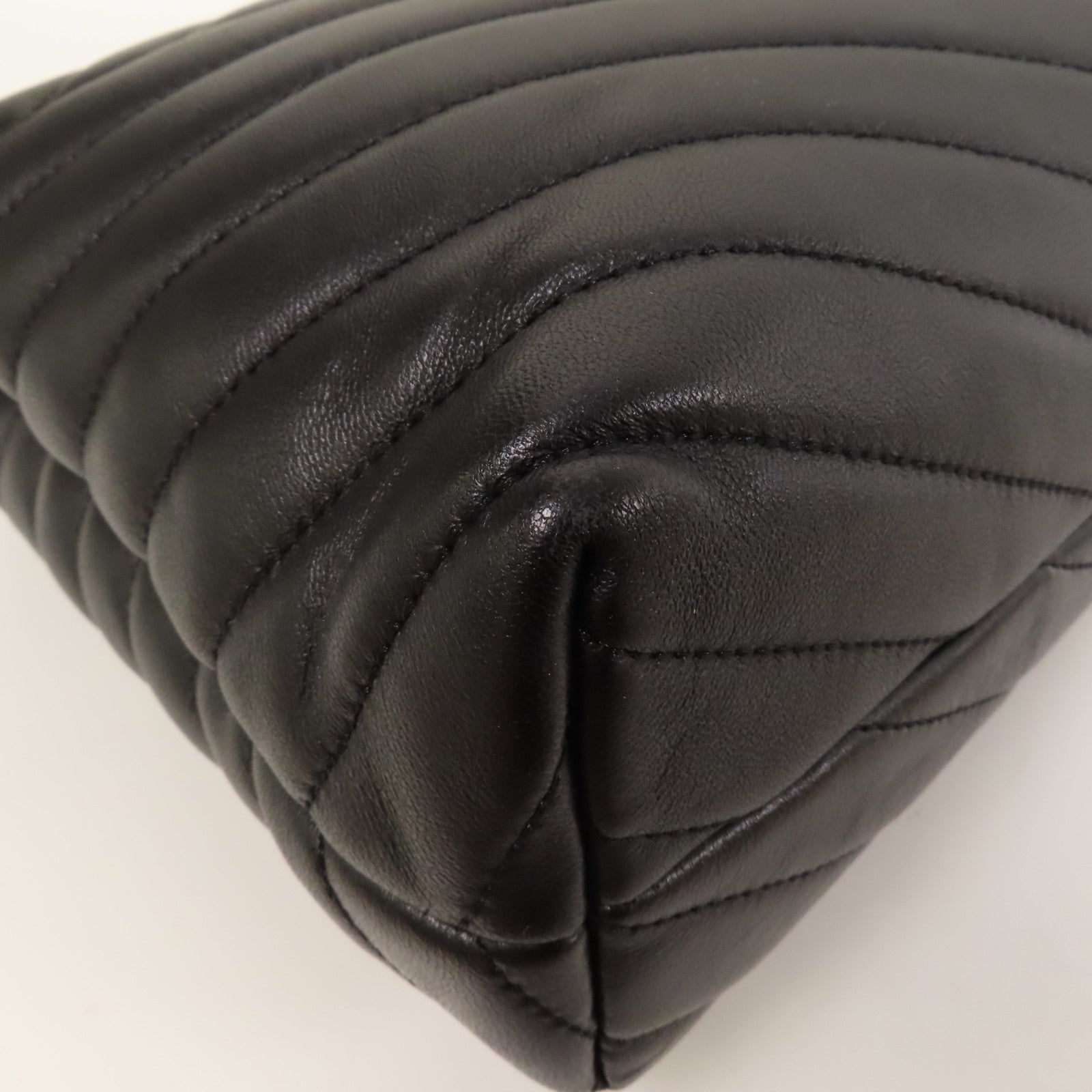 Tory Burch 牛皮皮革Shoulder Bag金扣鏈帶肩背袋黑色