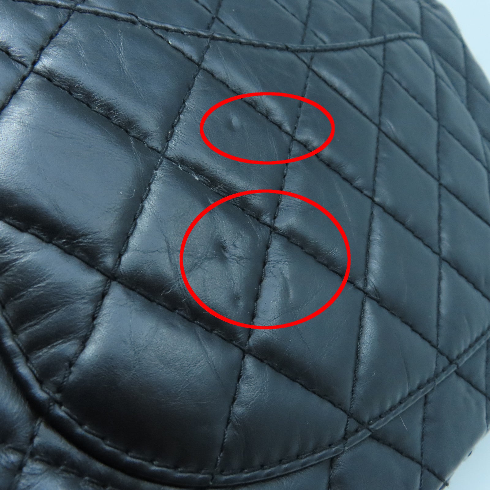 CHANEL 菱格牛皮皮革2.55 Chain Shoulder銀扣鏈帶肩背袋黑色