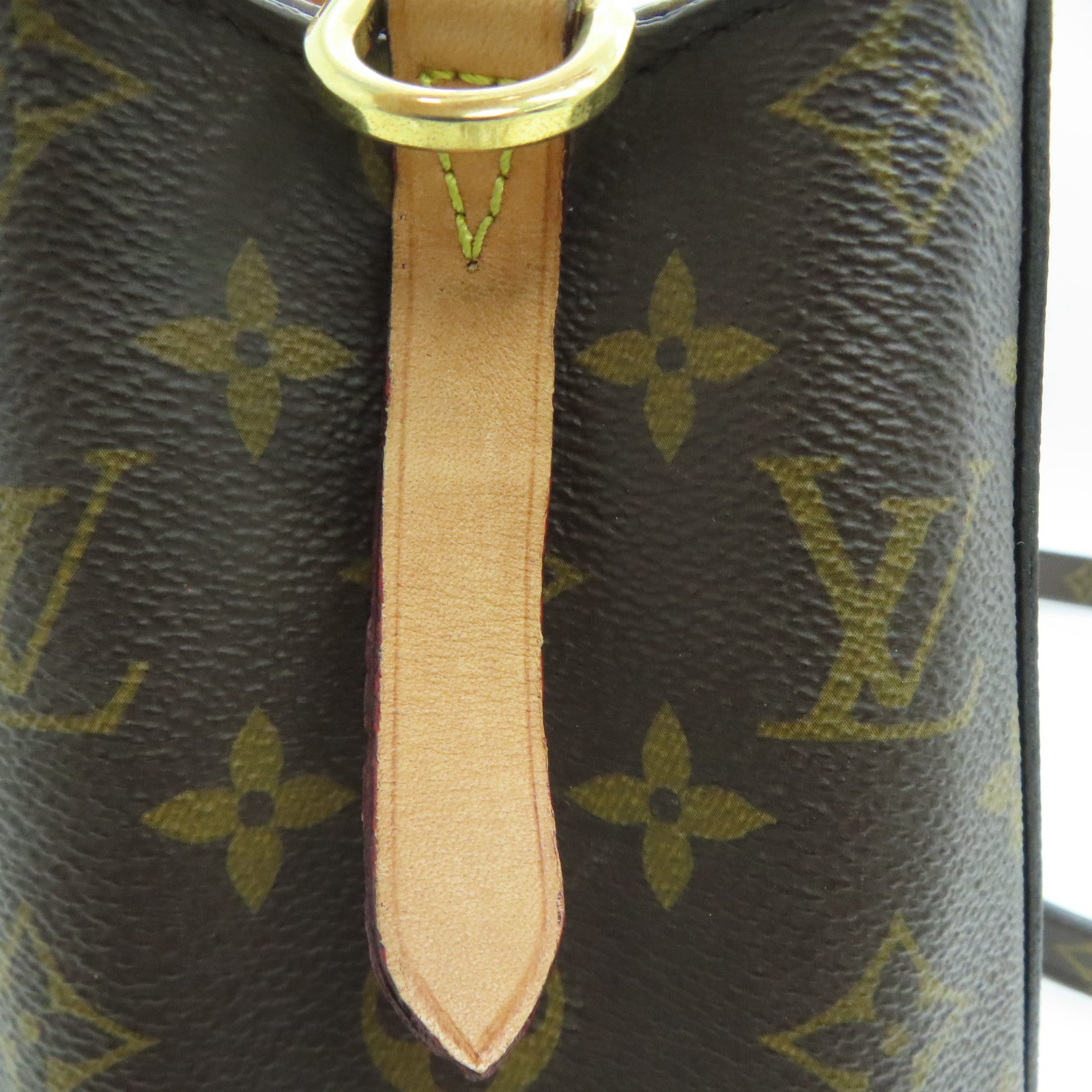 LOUIS VUITTON Monogram Montaigne BB金扣手挽肩背兩用袋啡色