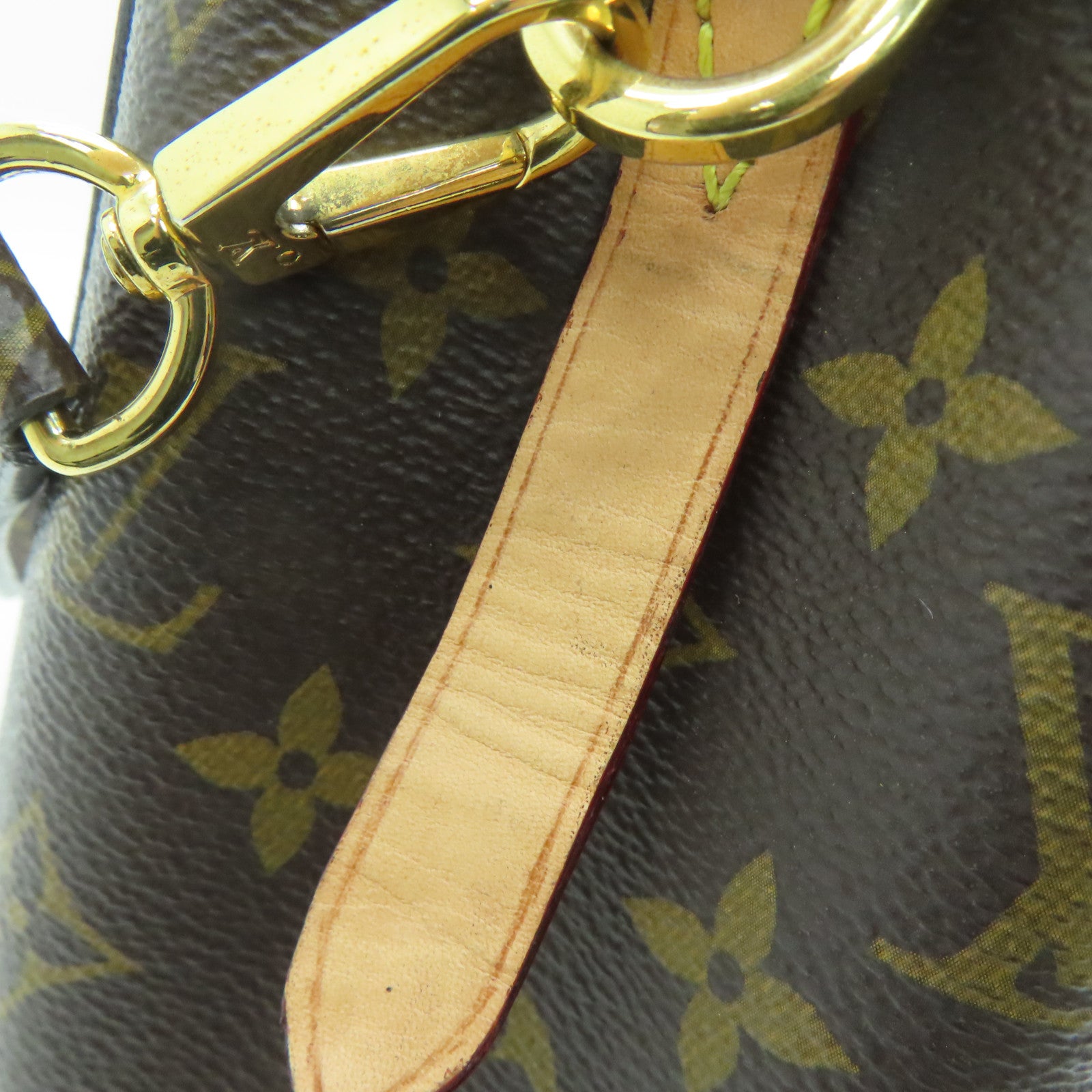 LOUIS VUITTON Monogram Montaigne BB金扣手挽肩背兩用袋啡色